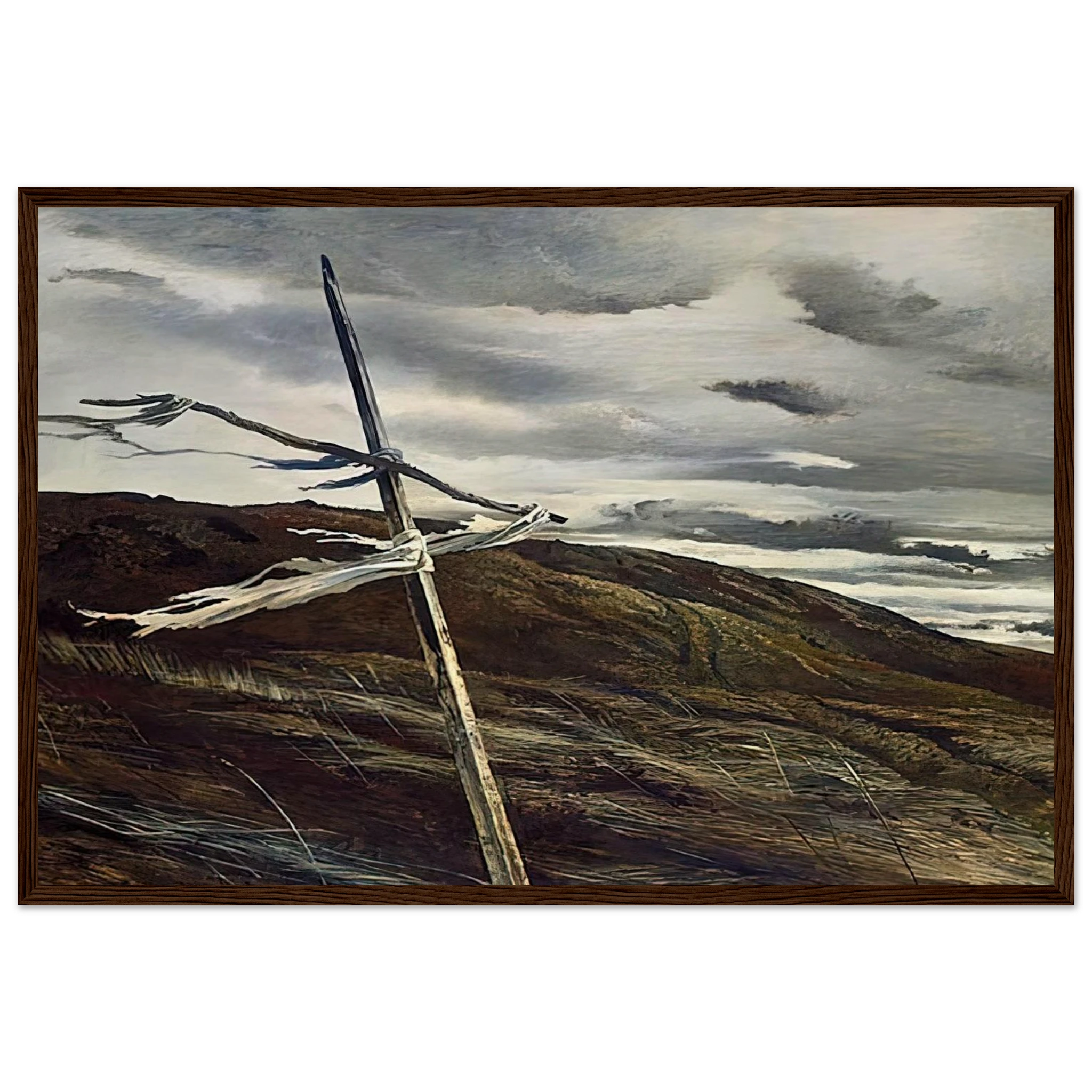 DODGES RIDGE 1947 Framed Poster | Andrew Wyeth Framed Prints Wall Art | Andrew Wyeth Prints