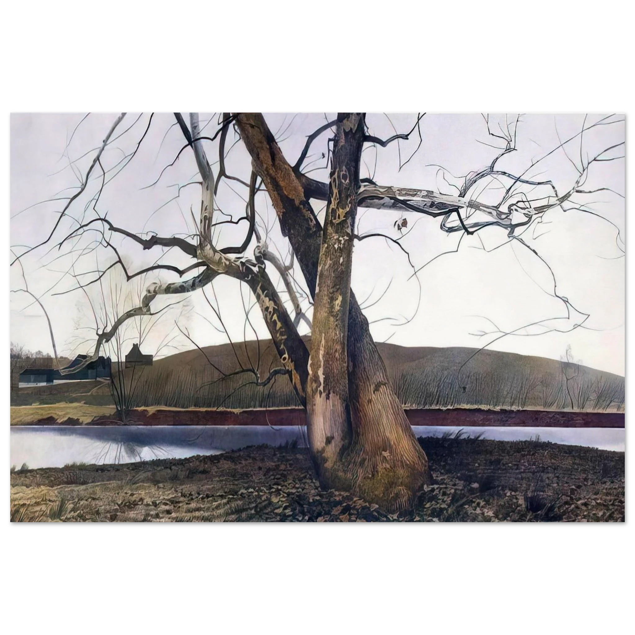 DIL HUEY FARM Poster | Andrew Wyeth Poster | Andrew Wyeth Prints