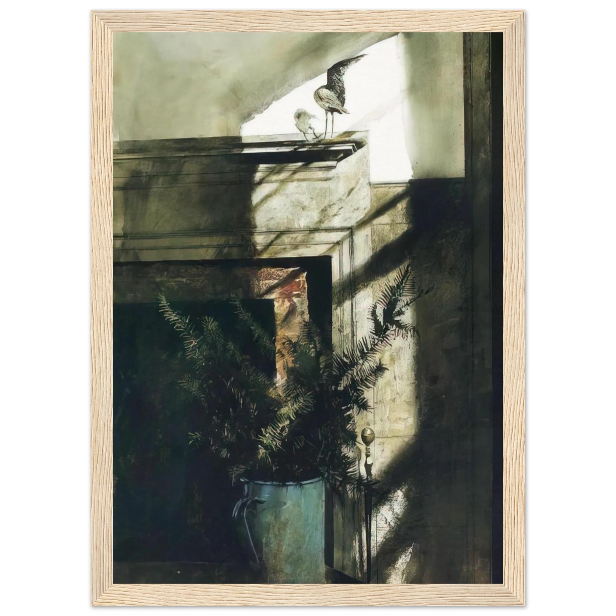 BIRD IN THE HOUSE Framed Poster | Andrew Wyeth Framed Prints Wall Art | Andrew Wyeth Prints