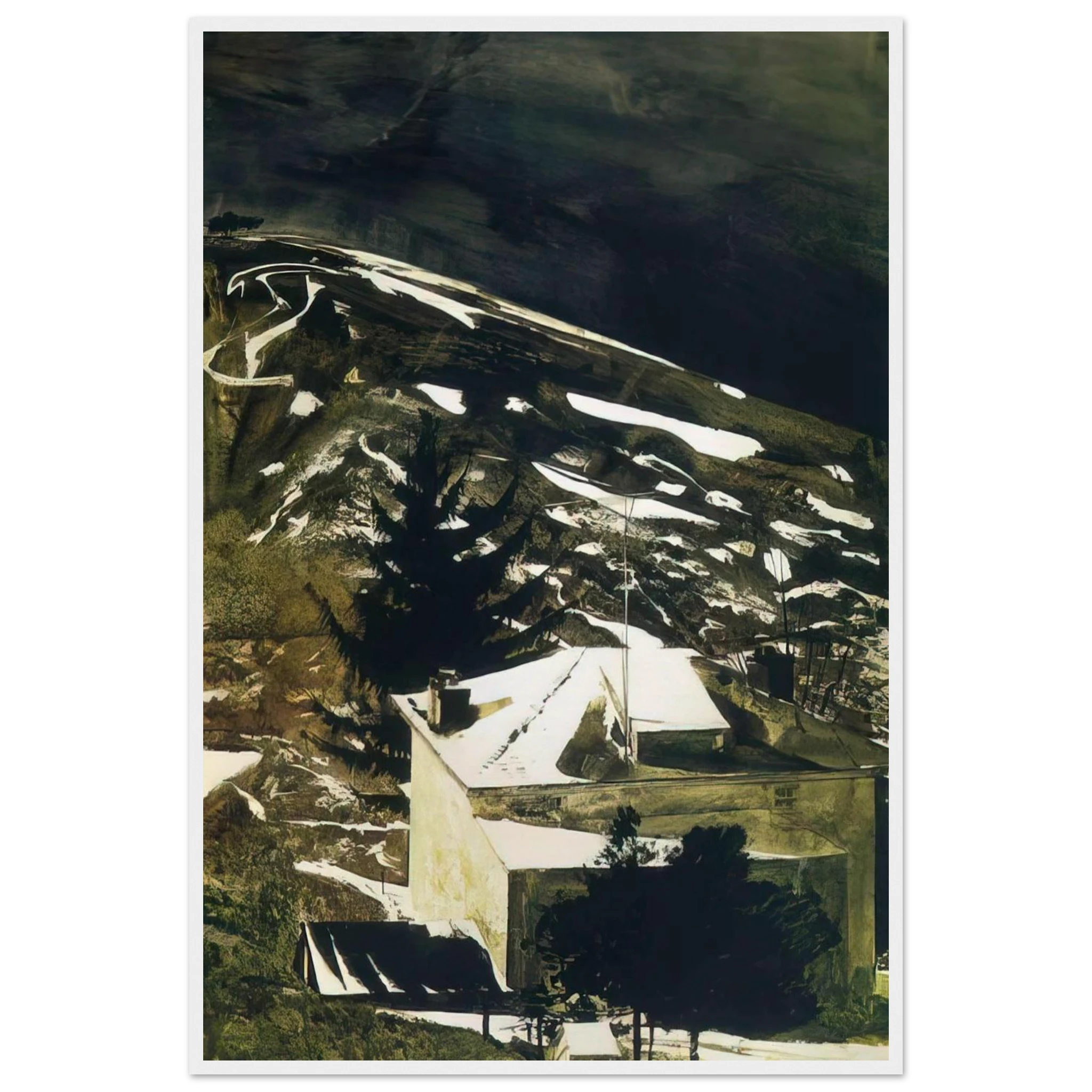 WOLF MOON 1975 Framed Poster | Andrew Wyeth Framed Prints Wall Art | Andrew Wyeth Prints