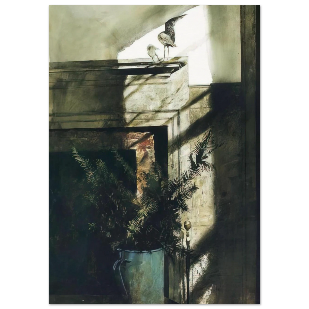 BIRD IN THE HOUSE Poster | Andrew Wyeth Poster | Andrew Wyeth Prints