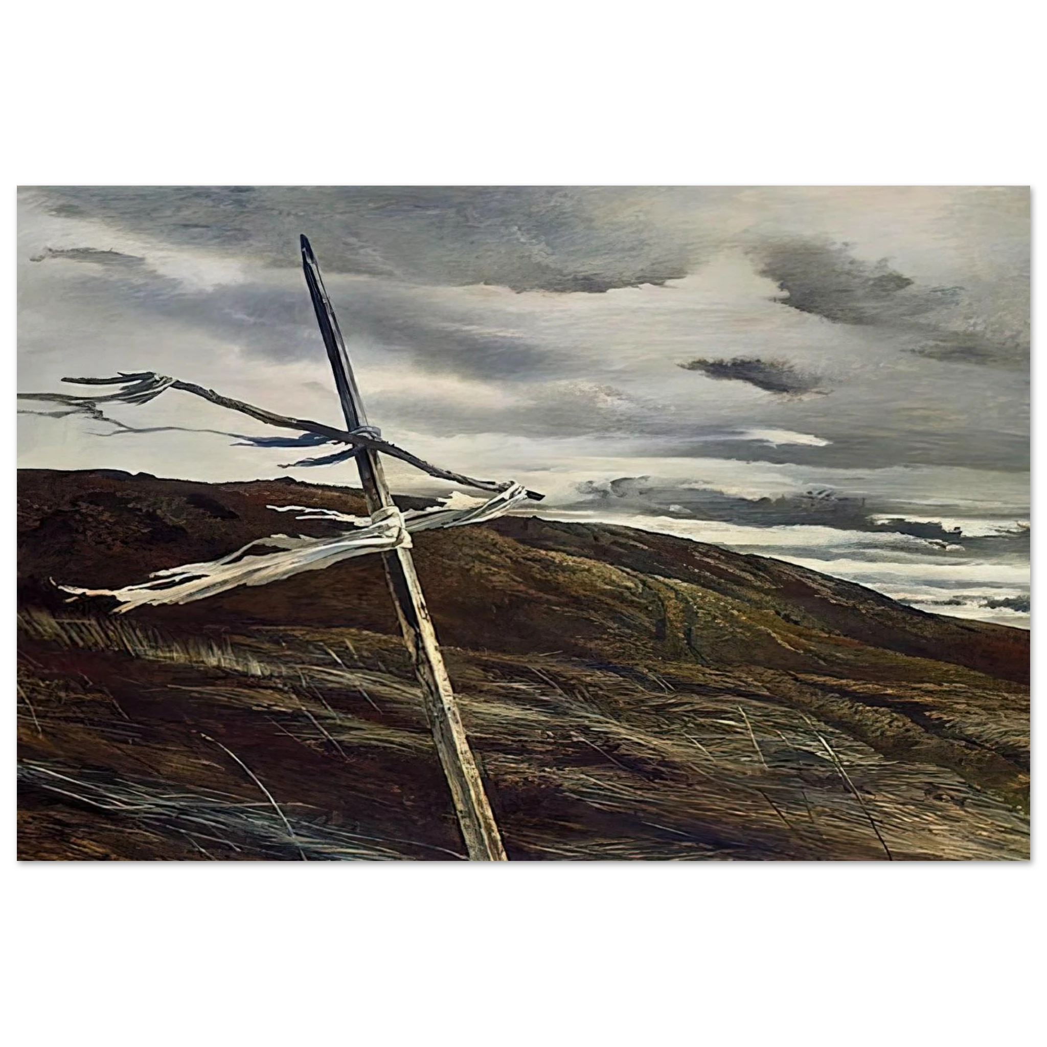DODGES RIDGE 1947 Poster | Andrew Wyeth Poster | Andrew Wyeth Prints