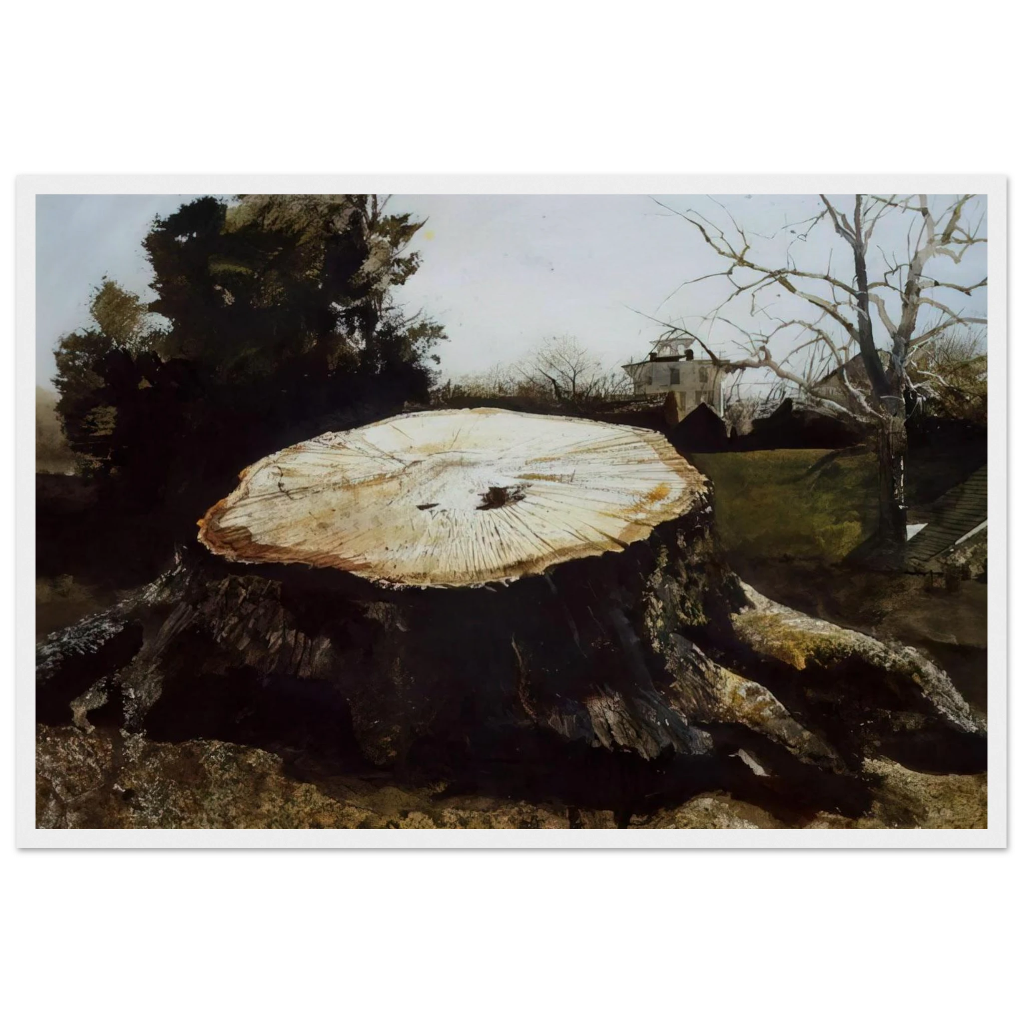 THE BIG OAK Framed Poster | Andrew Wyeth Framed Prints Wall Art | Andrew Wyeth Prints