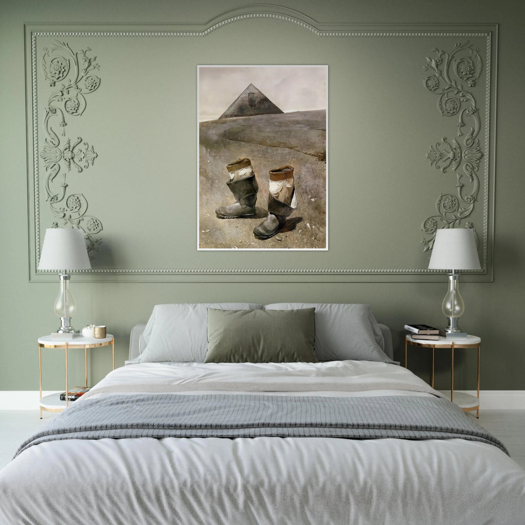 SEA BOOTS Framed Poster | Andrew Wyeth Framed Prints Wall Art | Andrew Wyeth Prints