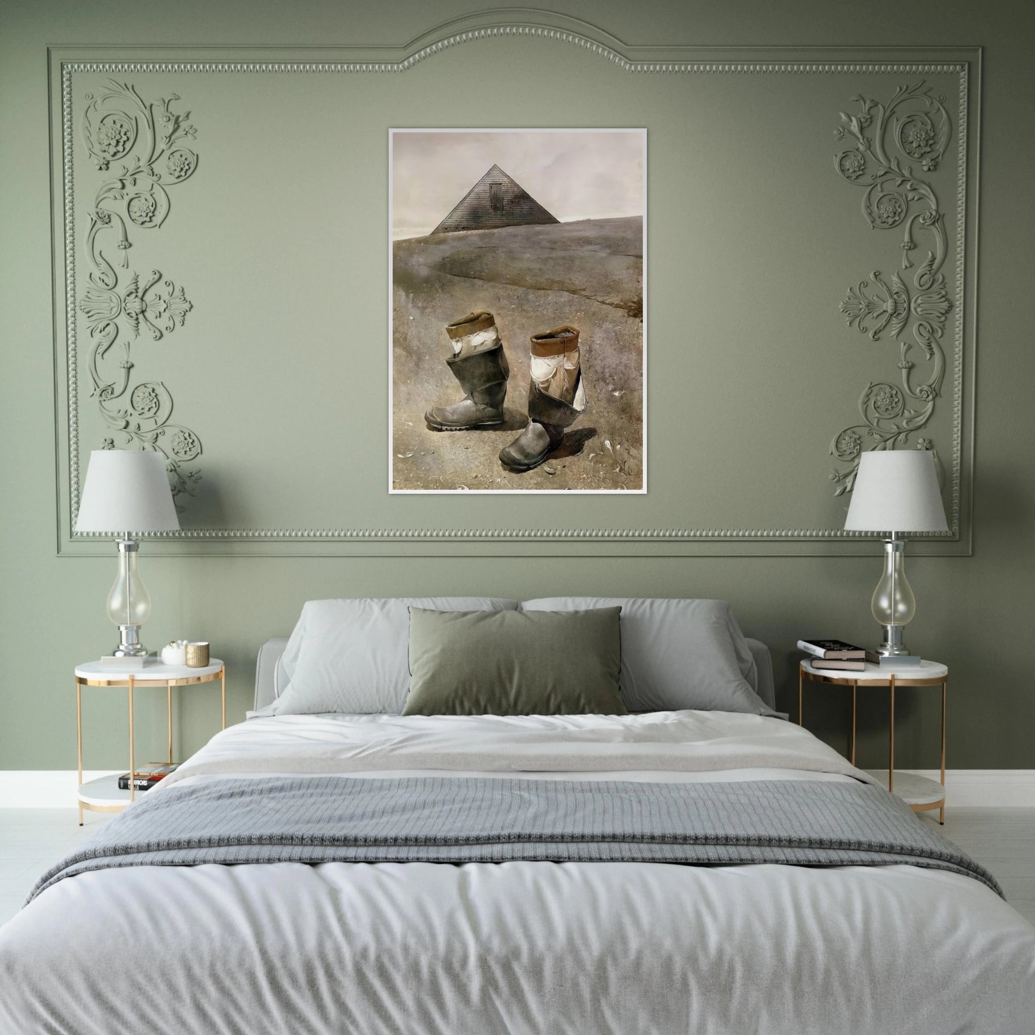 SEA BOOTS Framed Poster | Andrew Wyeth Framed Prints Wall Art | Andrew Wyeth Prints