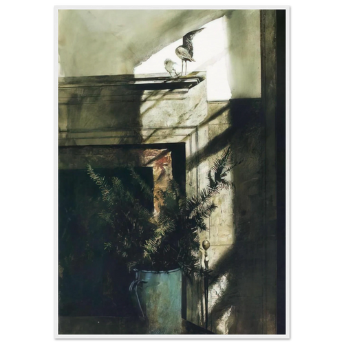 BIRD IN THE HOUSE Framed Poster | Andrew Wyeth Framed Prints Wall Art | Andrew Wyeth Prints