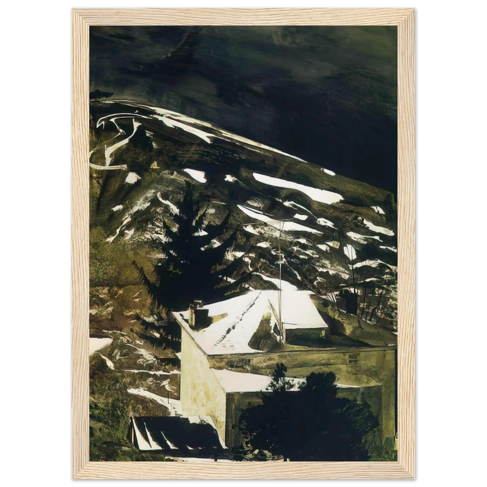 WOLF MOON 1975 Framed Poster | Andrew Wyeth Framed Prints Wall Art | Andrew Wyeth Prints