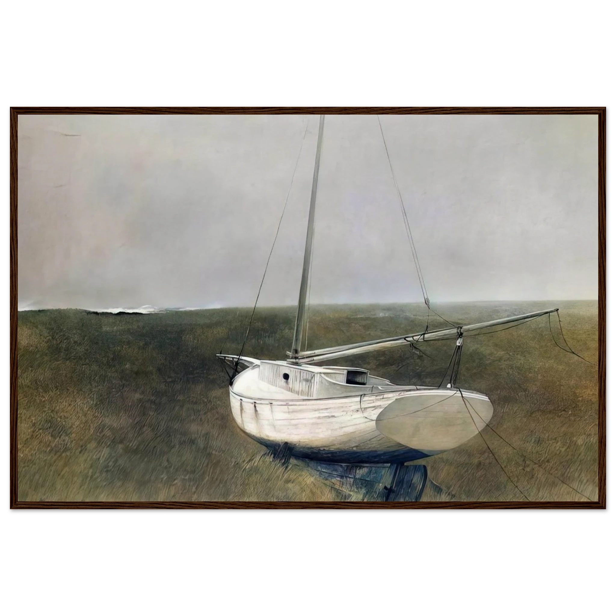 BELOW DOVER 1950 Framed Poster | Andrew Wyeth Framed Prints Wall Art | Andrew Wyeth Prints