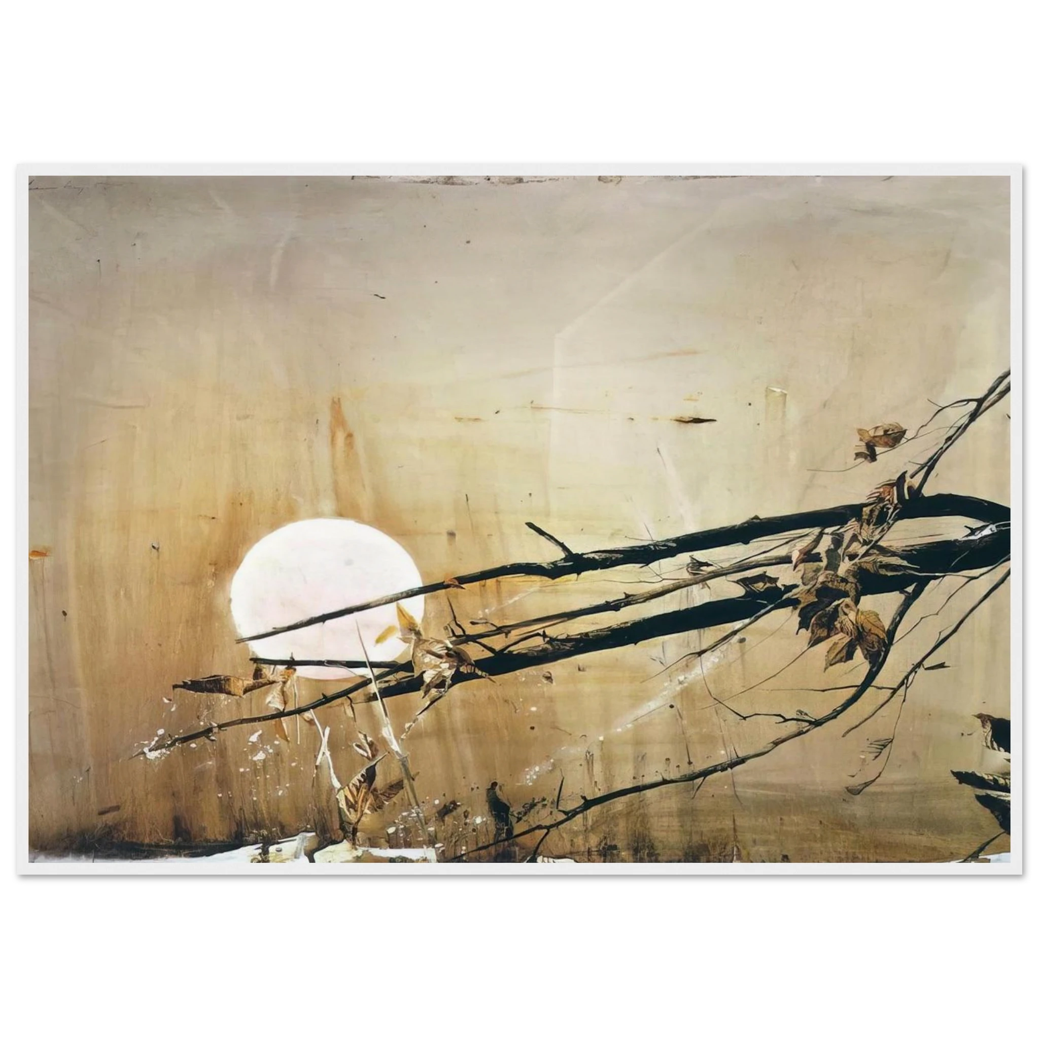 FULL MOON 1980 Framed Poster | Andrew Wyeth Framed Prints Wall Art | Andrew Wyeth Prints