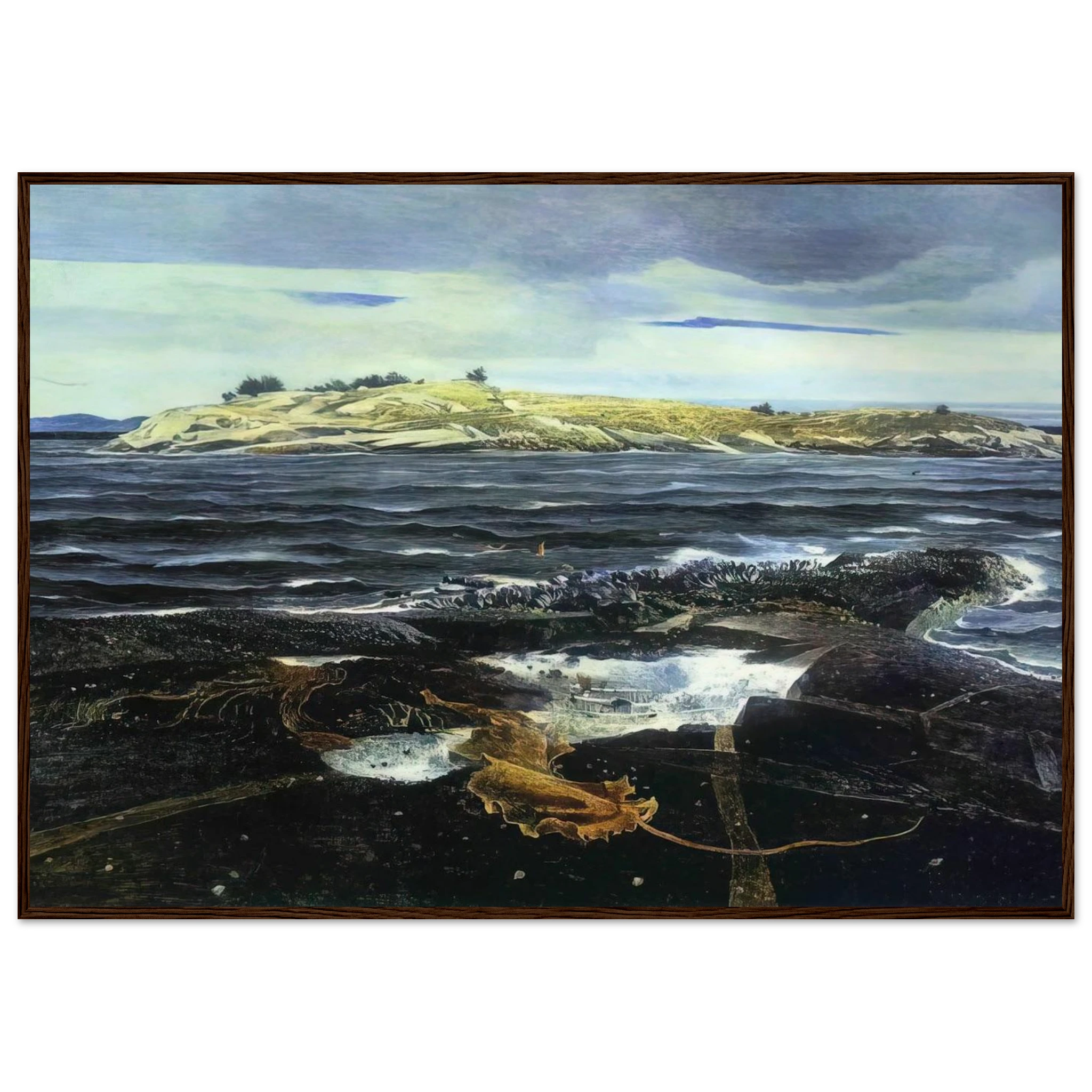 LITTLE CALDWELLS ISLAND Framed Poster | Andrew Wyeth Framed Prints Wall Art | Andrew Wyeth Prints