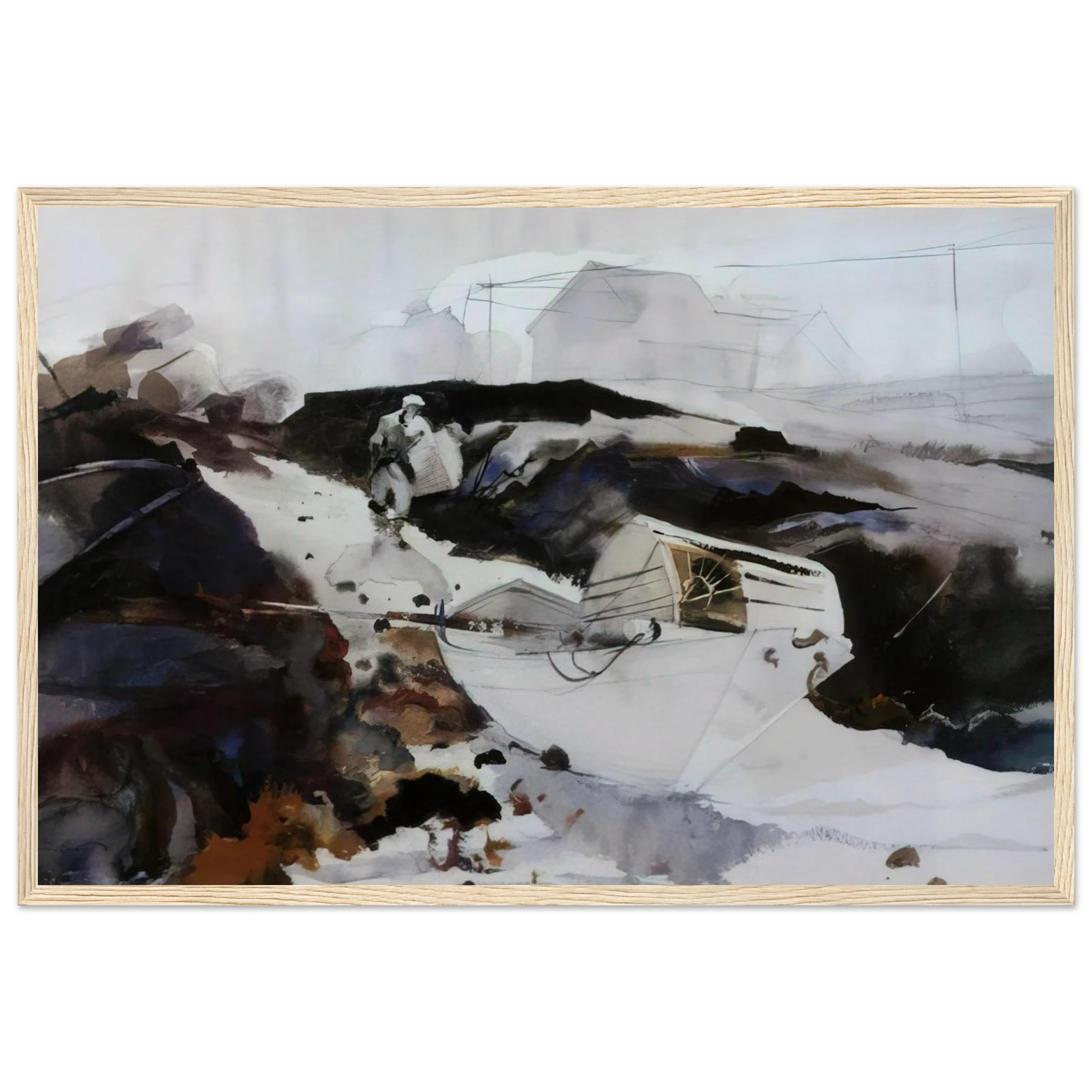 THE WHITE DORY 1941 Framed Poster | Andrew Wyeth Framed Prints Wall Art | Andrew Wyeth Prints
