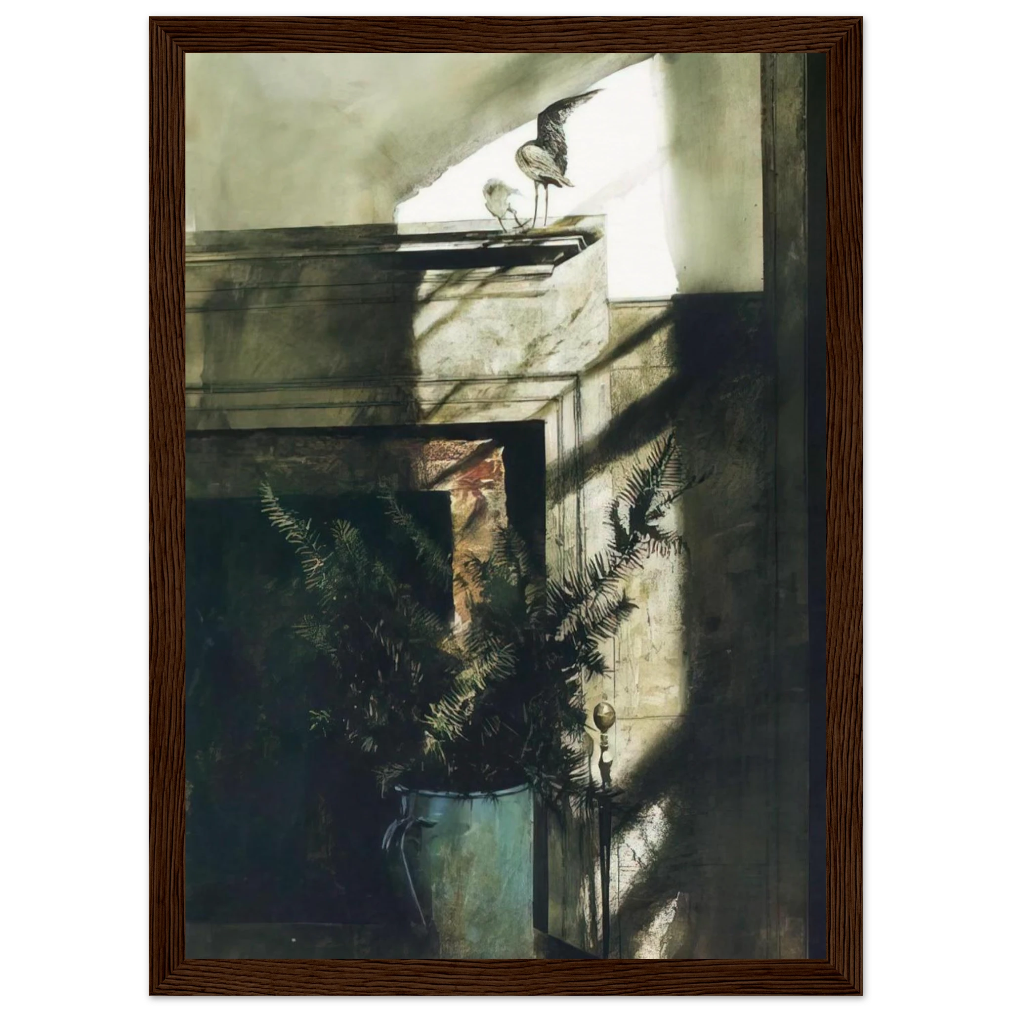 BIRD IN THE HOUSE Framed Poster | Andrew Wyeth Framed Prints Wall Art | Andrew Wyeth Prints
