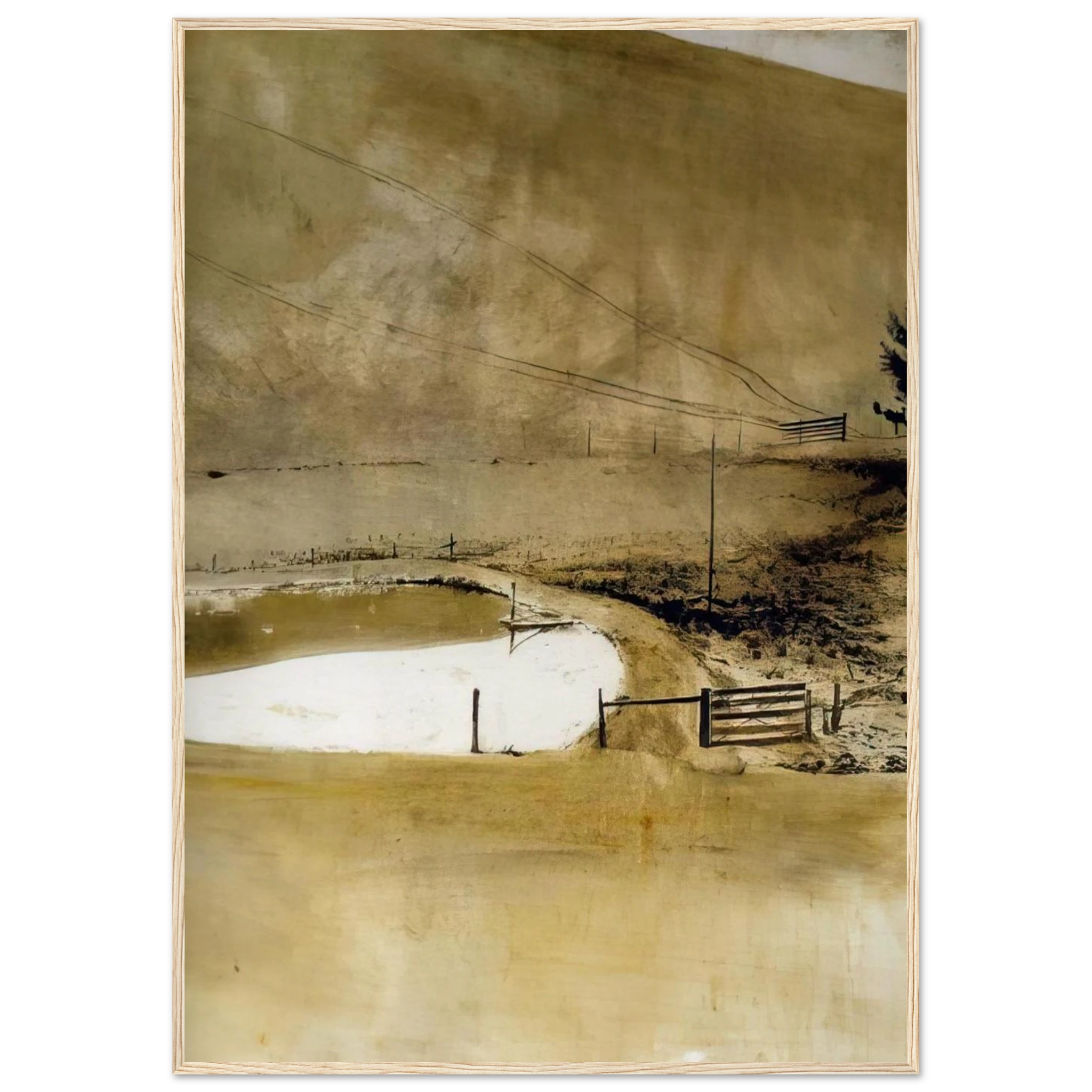 NOT DETECTED 34 Framed Poster | Andrew Wyeth Framed Prints Wall Art | Andrew Wyeth Prints