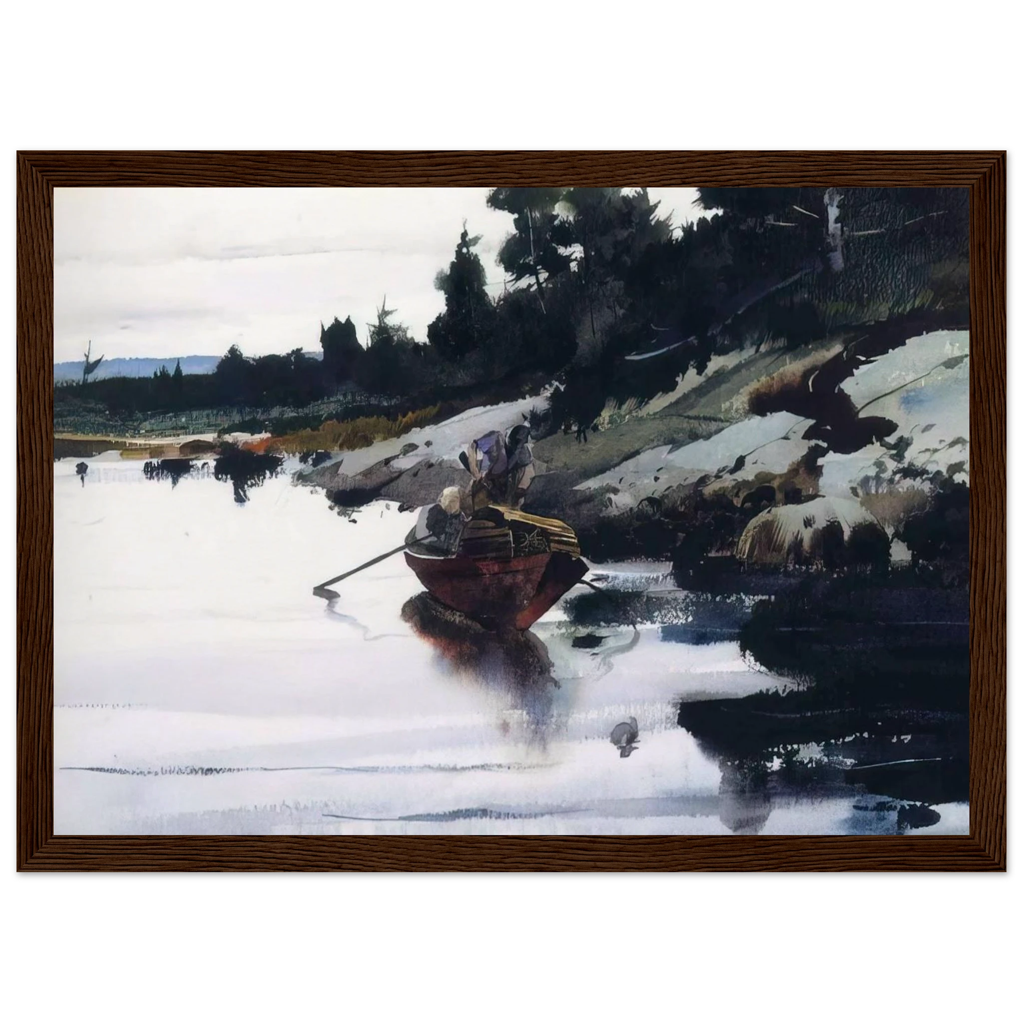 TURKEY COVE LEDGE Framed Poster | Andrew Wyeth Framed Prints Wall Art | Andrew Wyeth Prints