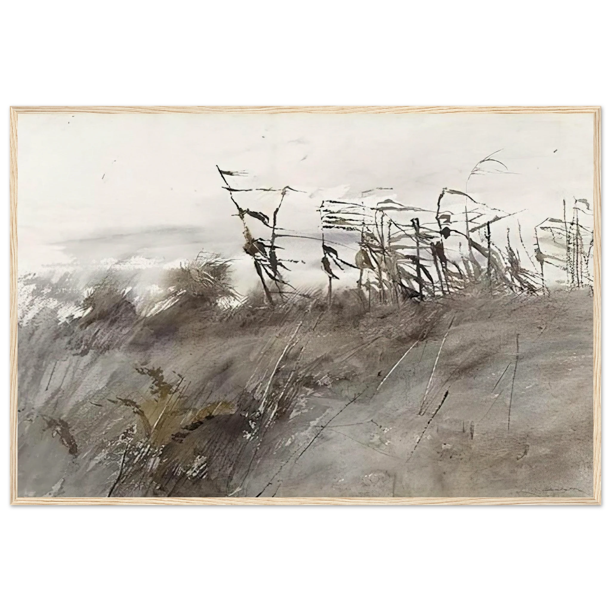 NOVEMBER FIRST 1950 Framed Poster | Andrew Wyeth Framed Prints Wall Art | Andrew Wyeth Prints
