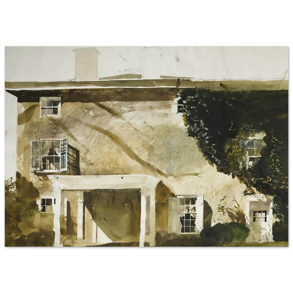 THE HATTON HOUSE 1967 Poster | Andrew Wyeth Poster | Andrew Wyeth Prints