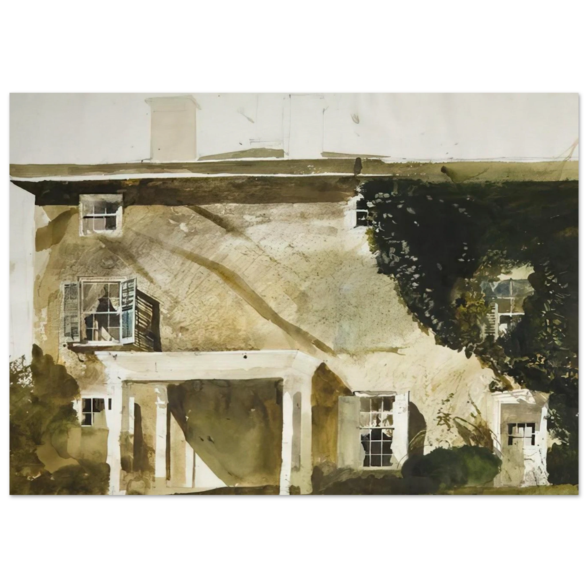 THE HATTON HOUSE 1967 Poster | Andrew Wyeth Poster | Andrew Wyeth Prints