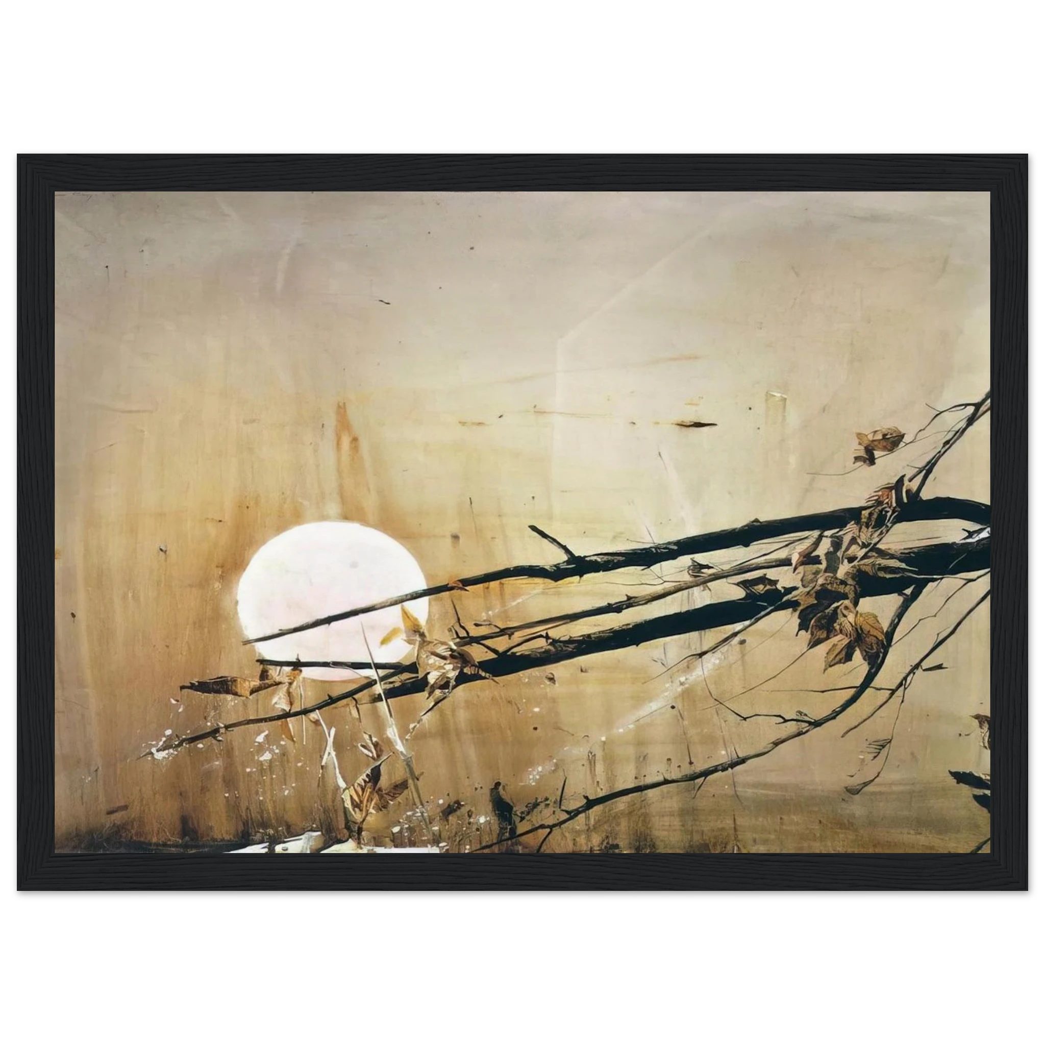 FULL MOON 1980 Framed Poster | Andrew Wyeth Framed Prints Wall Art | Andrew Wyeth Prints
