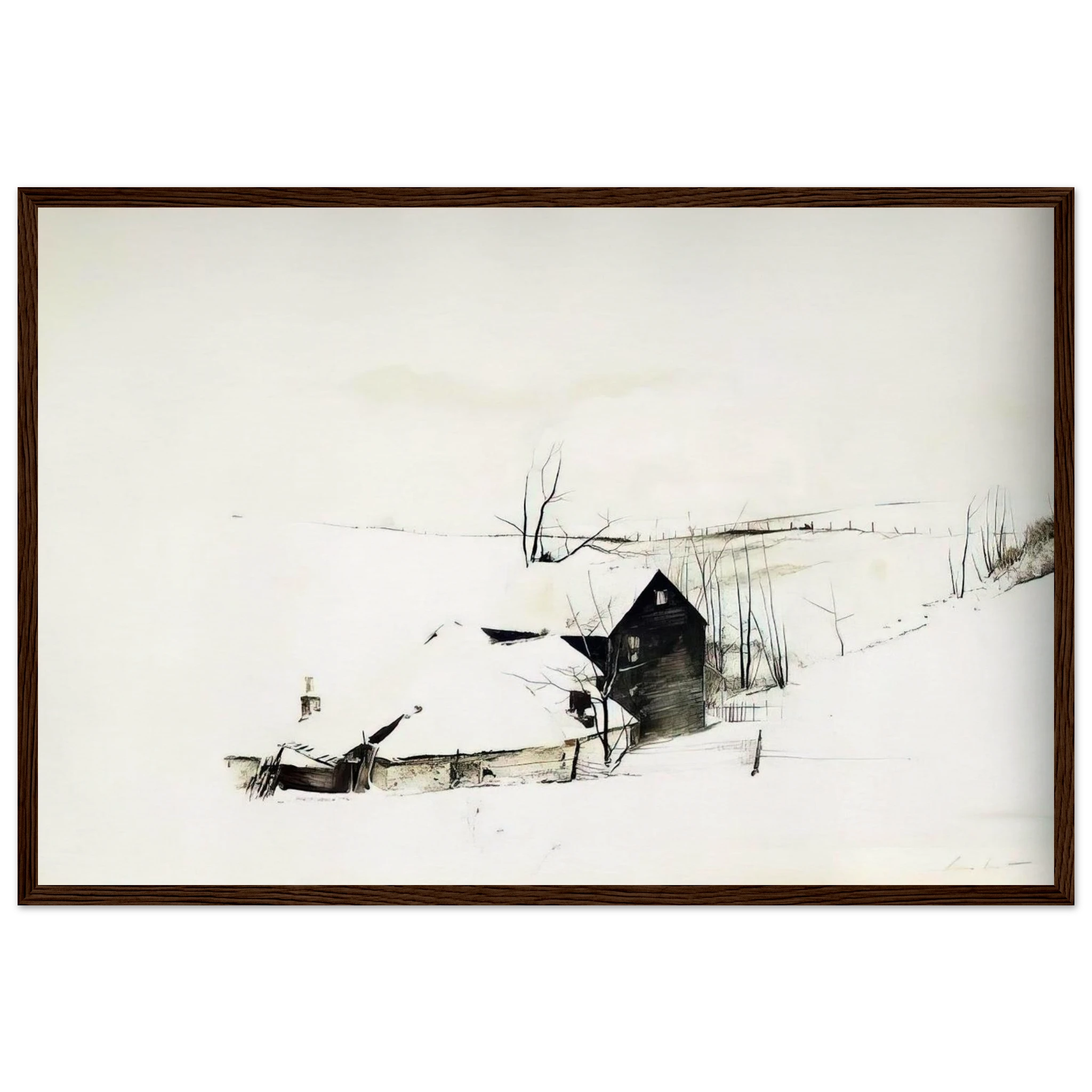 THE CORNER Framed Poster | Andrew Wyeth Framed Prints Wall Art | Andrew Wyeth Prints