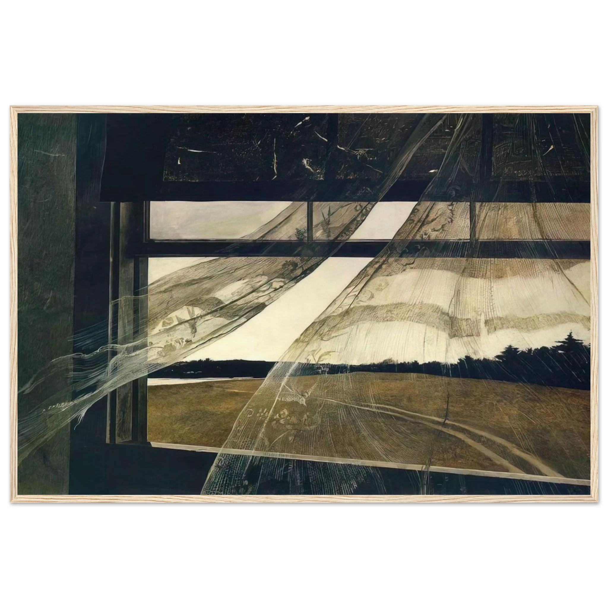 WIND FROM THE SEA 1947 Framed Poster | Andrew Wyeth Framed Prints Wall Art | Andrew Wyeth Prints