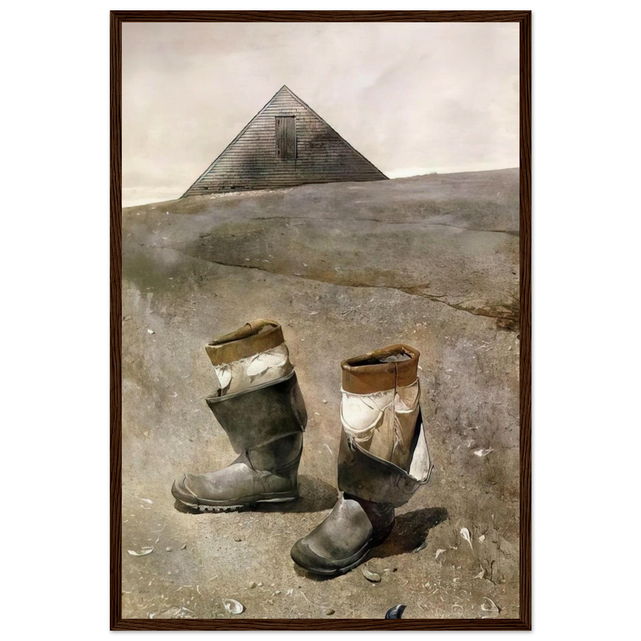 SEA BOOTS Framed Poster | Andrew Wyeth Framed Prints Wall Art | Andrew Wyeth Prints