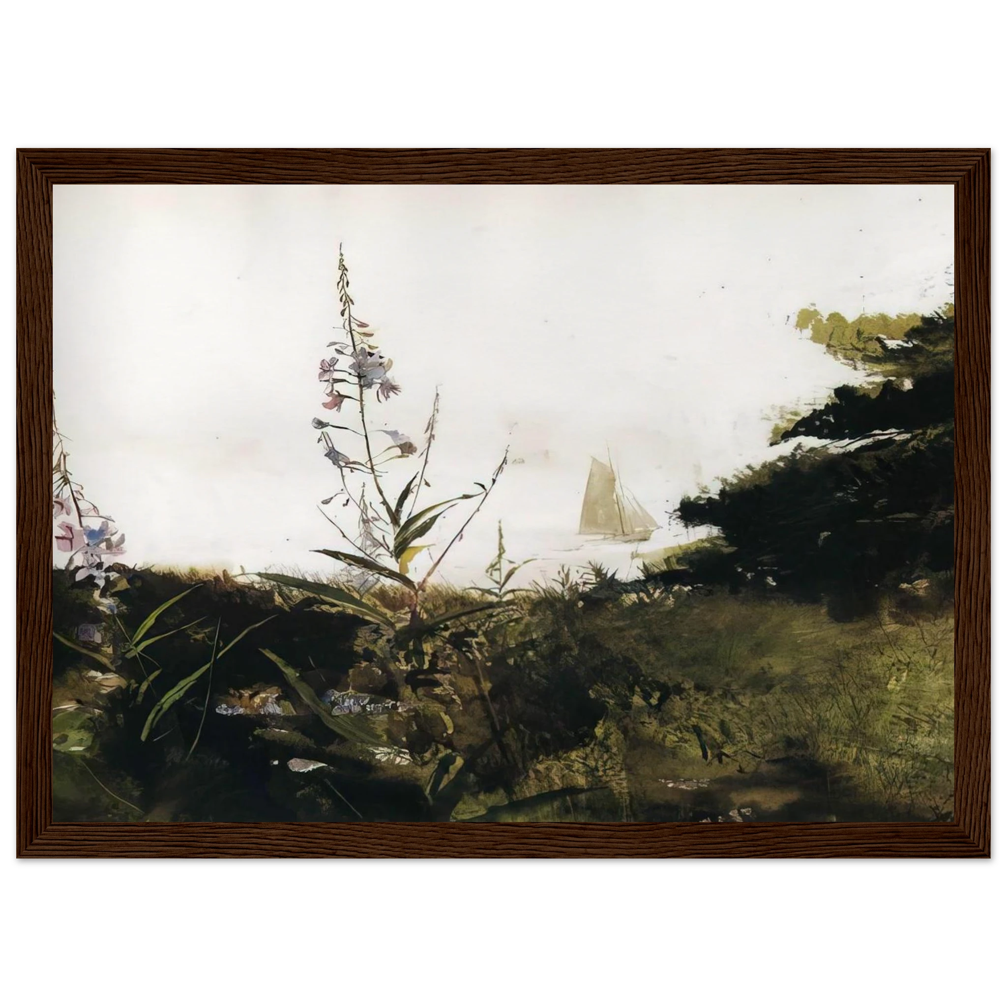 UNDER SAIL Framed Poster | Andrew Wyeth Framed Prints Wall Art | Andrew Wyeth Prints