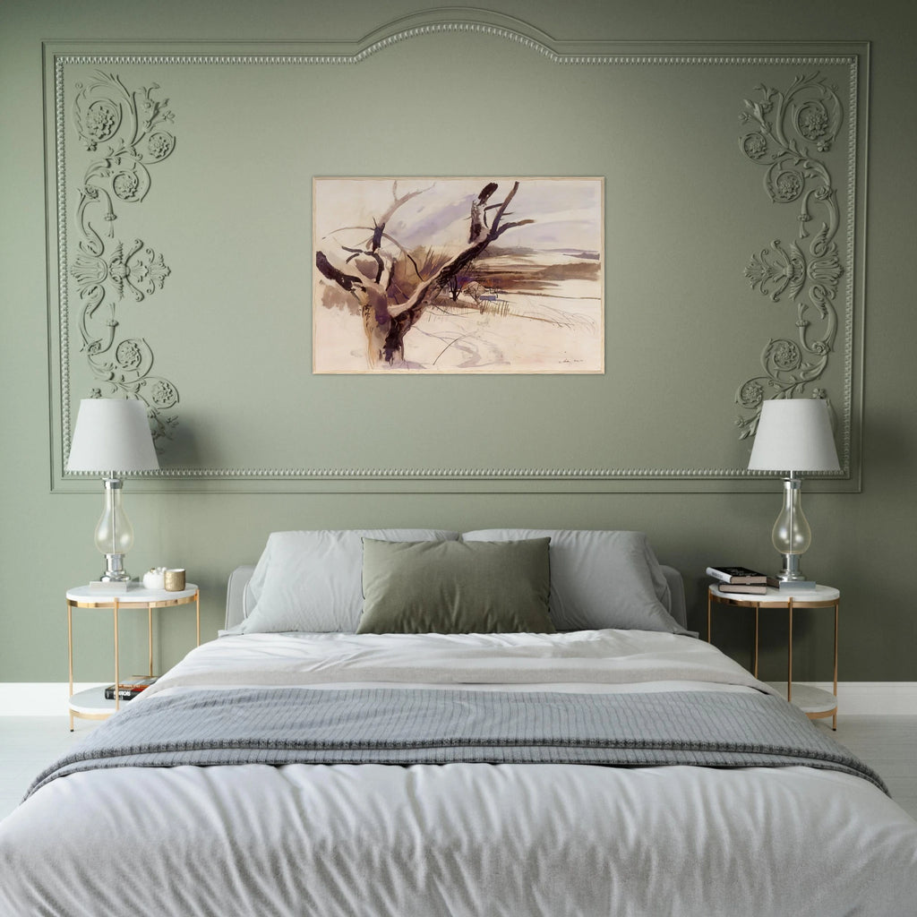 WINTER FARM SCENE Framed Poster | Andrew Wyeth Framed Prints Wall Art | Andrew Wyeth Prints
