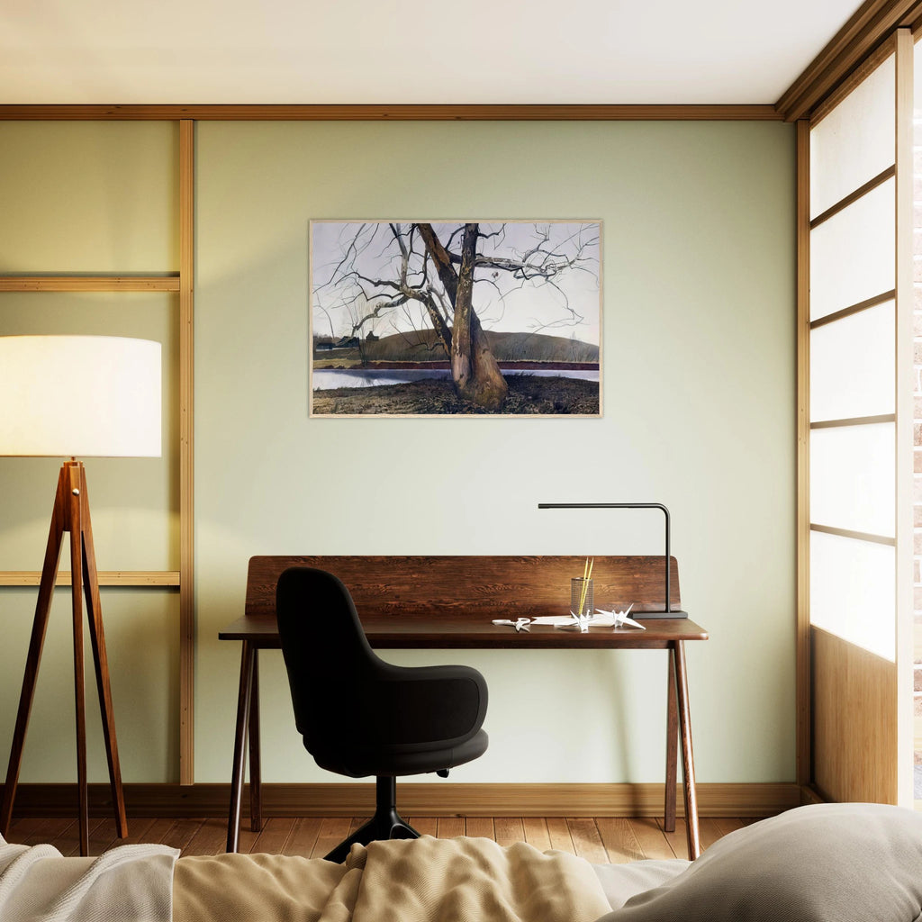 DIL HUEY FARM Framed Poster | Andrew Wyeth Framed Prints Wall Art | Andrew Wyeth Prints