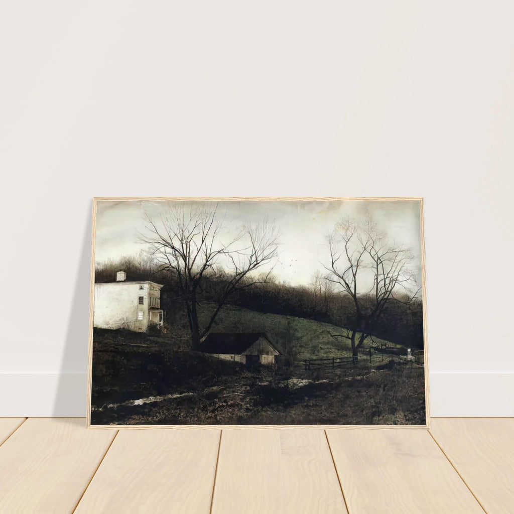 EVENING AT KUERNERS Framed Poster | Andrew Wyeth Framed Prints Wall Art | Andrew Wyeth Prints