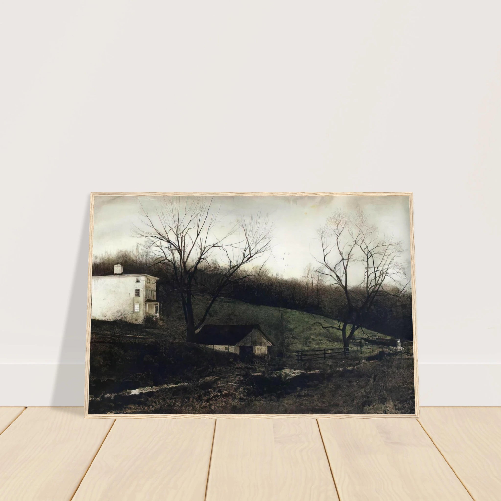 EVENING AT KUERNERS Framed Poster | Andrew Wyeth Framed Prints Wall Art | Andrew Wyeth Prints