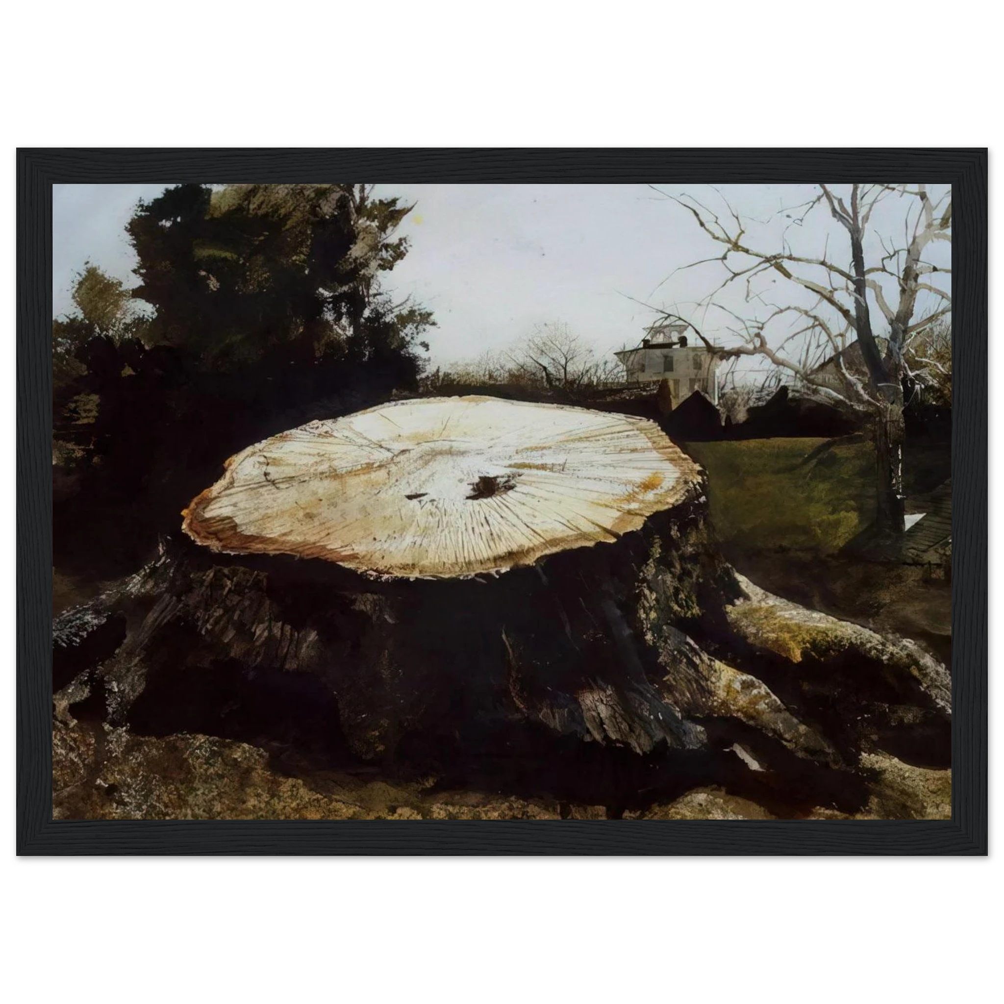 THE BIG OAK Framed Poster | Andrew Wyeth Framed Prints Wall Art | Andrew Wyeth Prints
