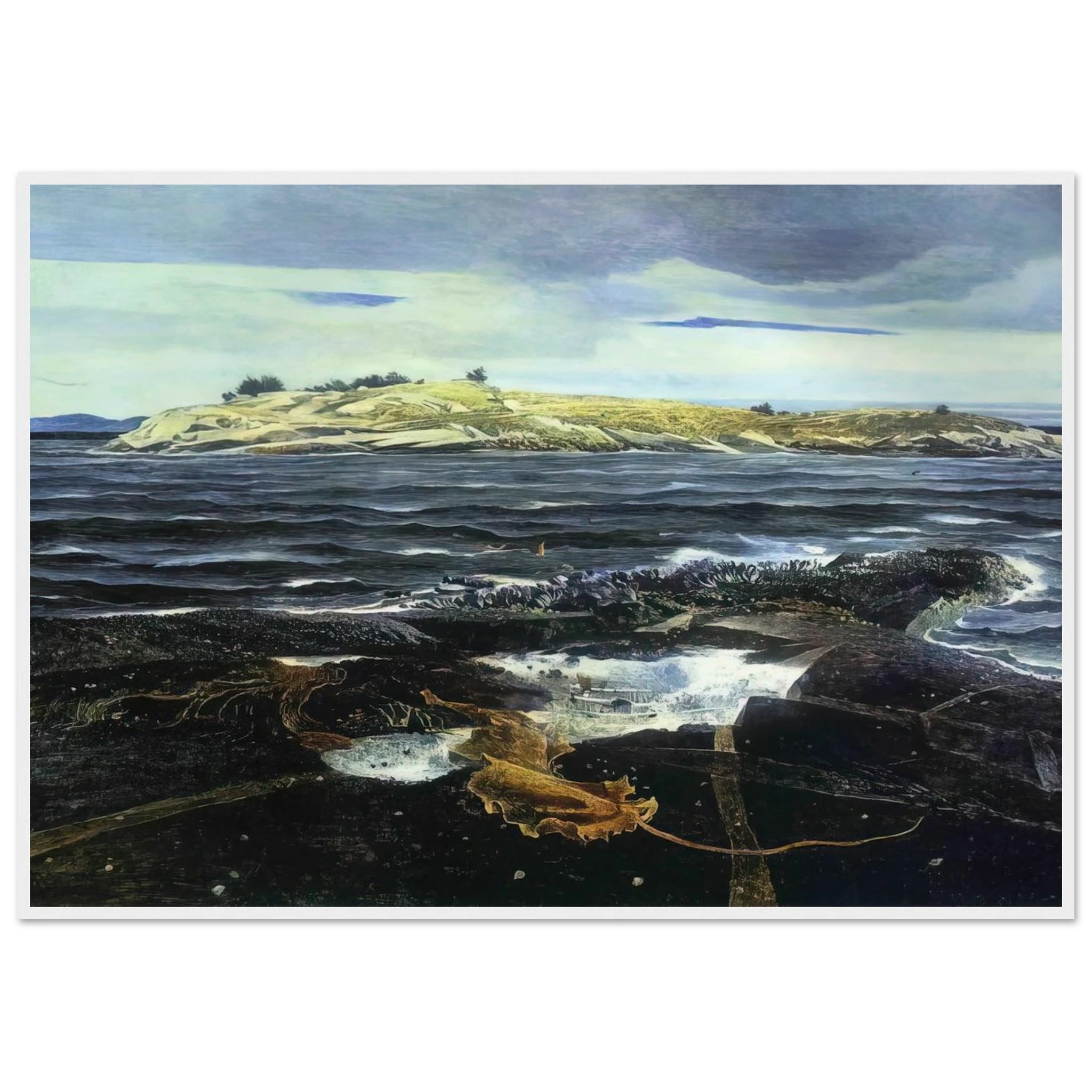 LITTLE CALDWELLS ISLAND Framed Poster | Andrew Wyeth Framed Prints Wall Art | Andrew Wyeth Prints