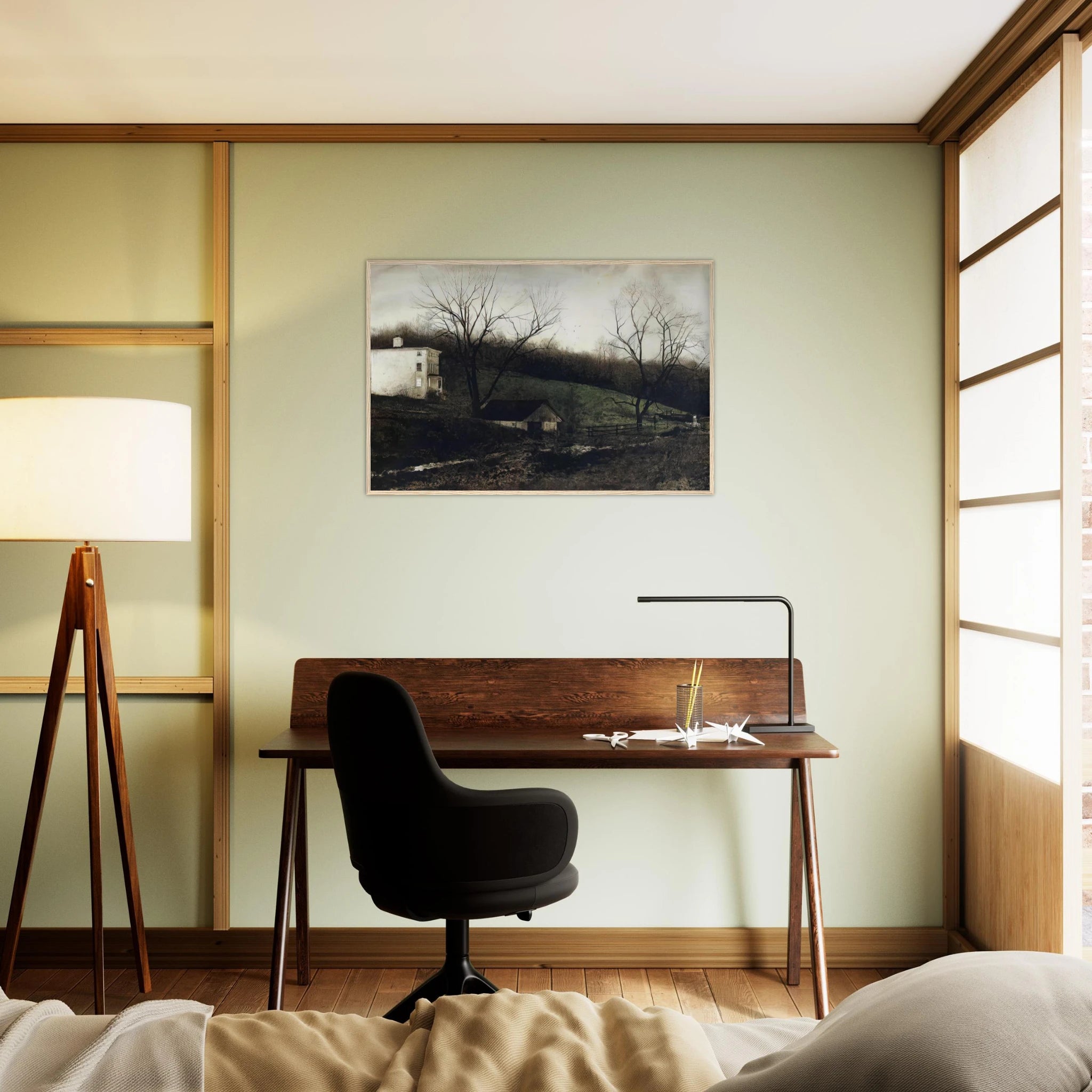 EVENING AT KUERNERS Framed Poster | Andrew Wyeth Framed Prints Wall Art | Andrew Wyeth Prints