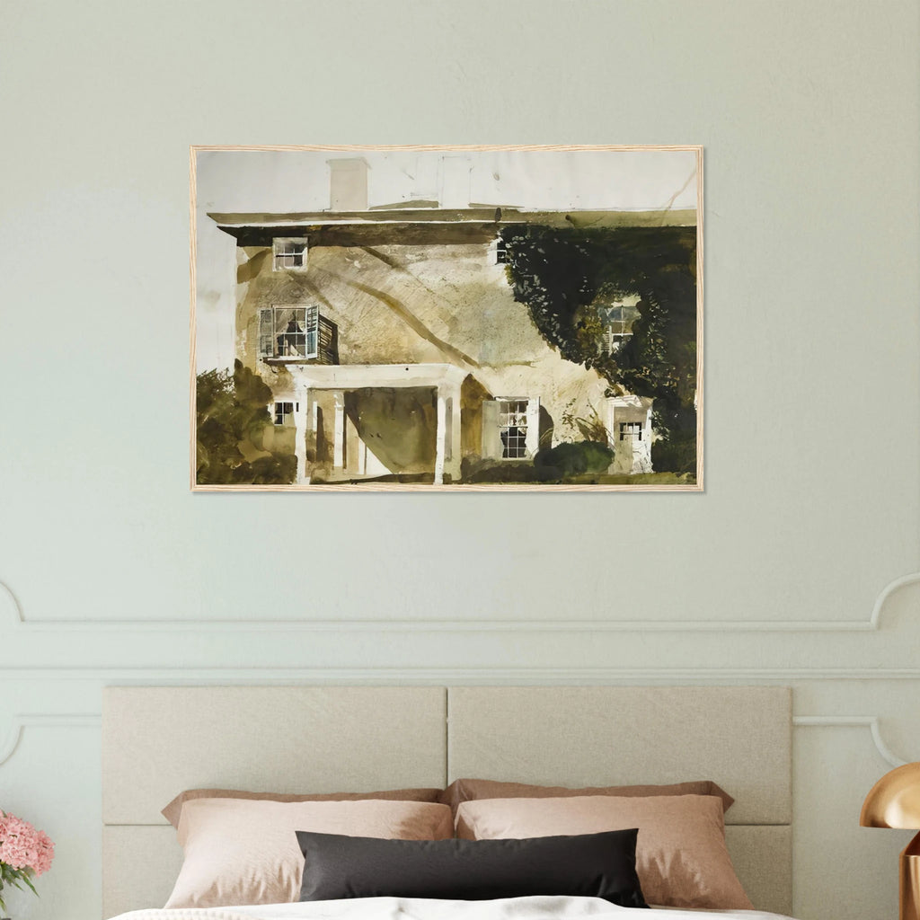THE HATTON HOUSE 1967 Framed Poster | Andrew Wyeth Framed Prints Wall Art | Andrew Wyeth Prints