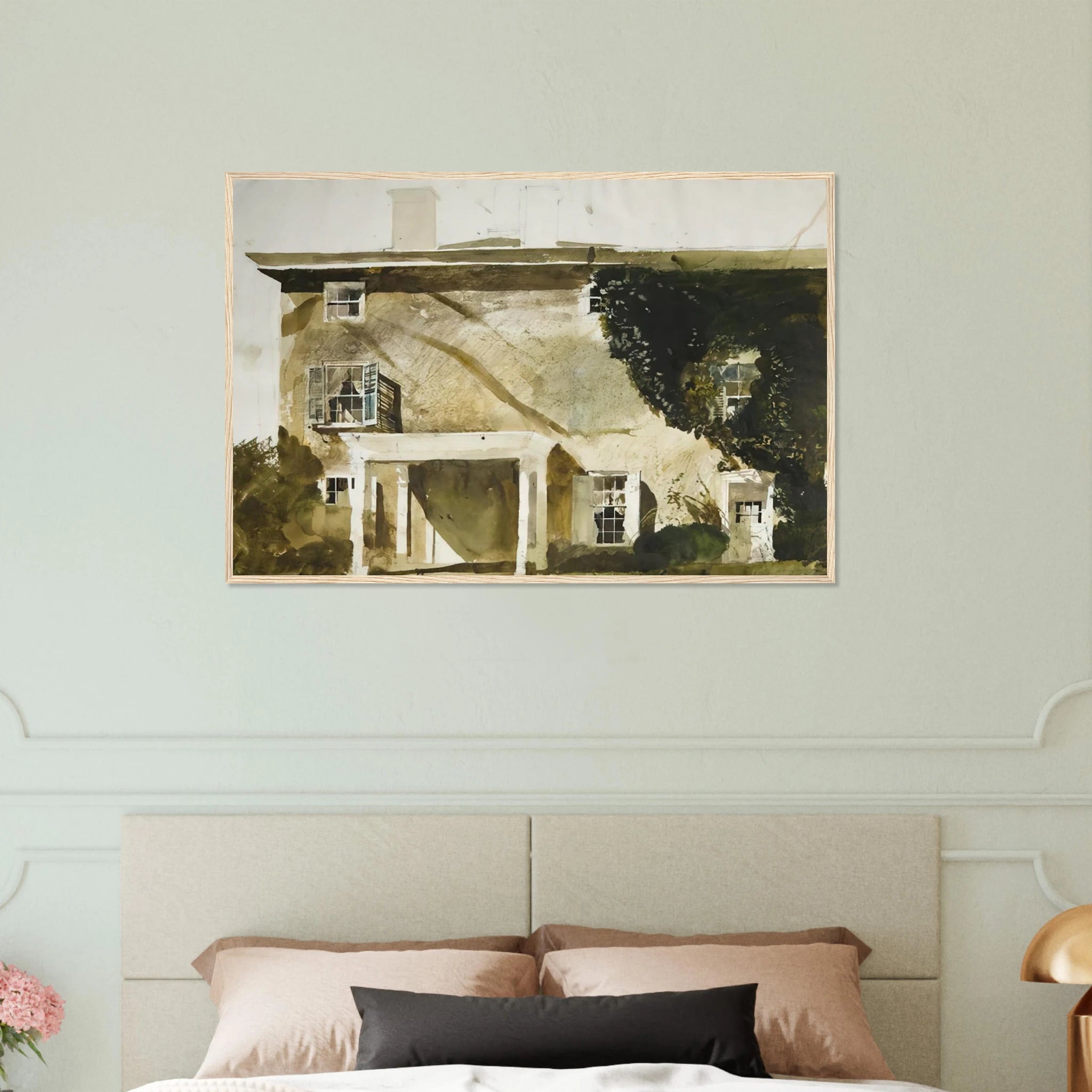THE HATTON HOUSE 1967 Framed Poster | Andrew Wyeth Framed Prints Wall Art | Andrew Wyeth Prints
