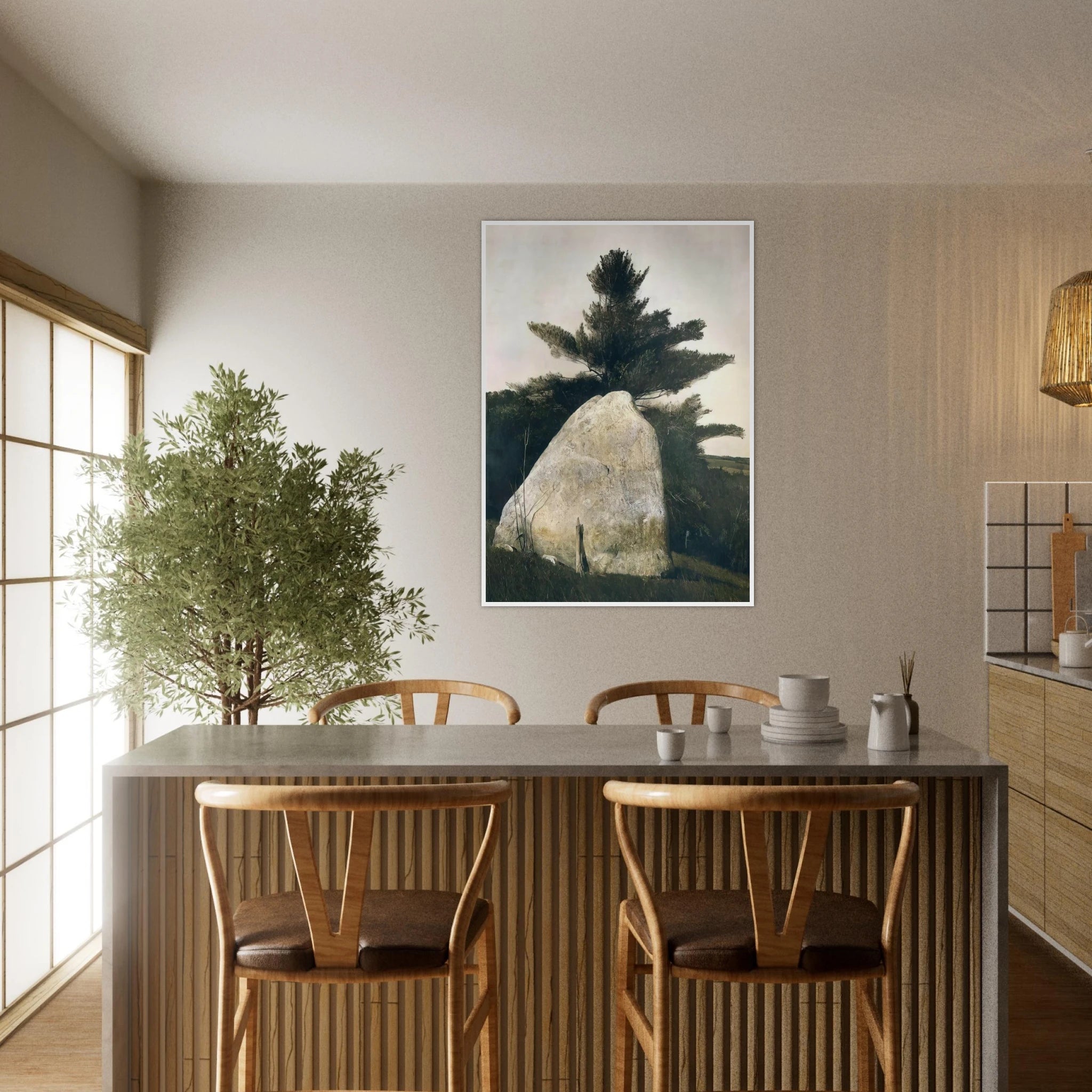 PENNSYLVANIA LANDSCAPE Framed Poster | Andrew Wyeth Framed Prints Wall Art | Andrew Wyeth Prints