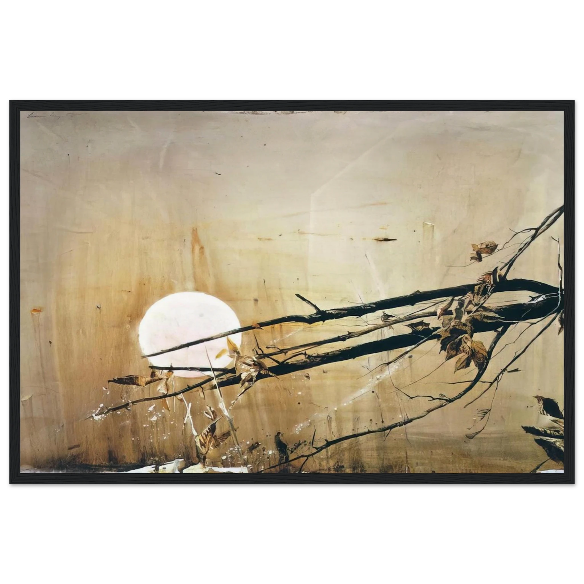 FULL MOON 1980 Framed Poster | Andrew Wyeth Framed Prints Wall Art | Andrew Wyeth Prints