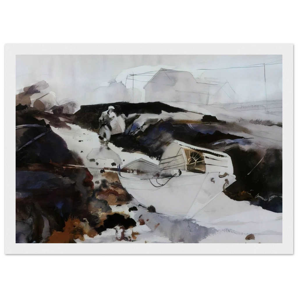 THE WHITE DORY 1941 Framed Poster | Andrew Wyeth Framed Prints Wall Art | Andrew Wyeth Prints