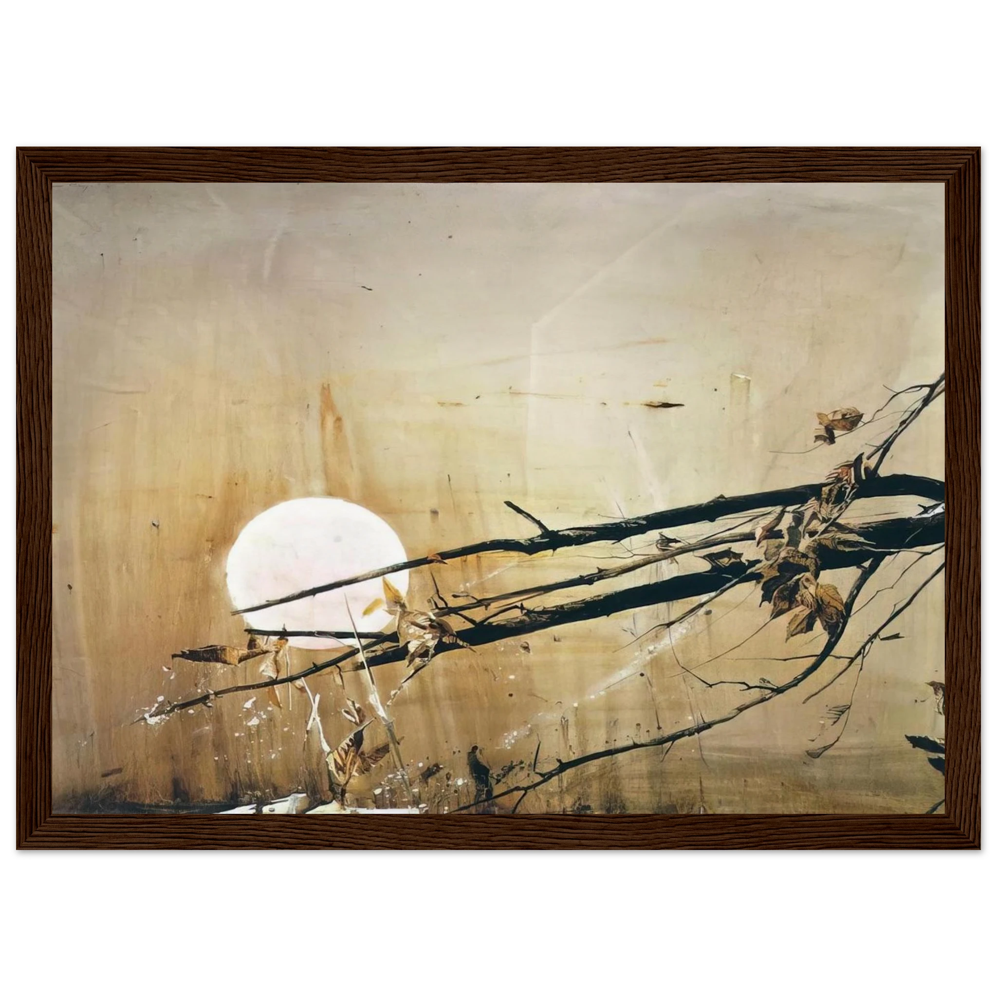 FULL MOON 1980 Framed Poster | Andrew Wyeth Framed Prints Wall Art | Andrew Wyeth Prints
