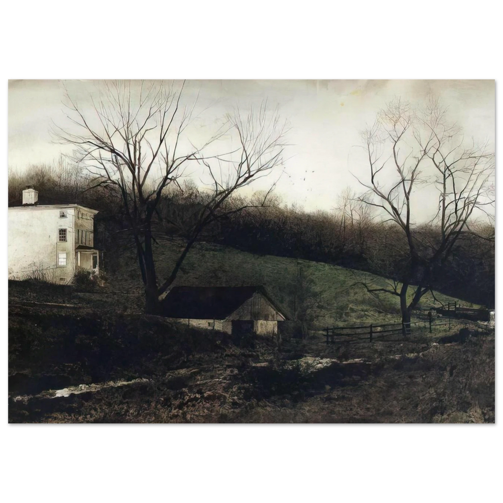 EVENING AT KUERNERS Poster | Andrew Wyeth Poster | Andrew Wyeth Prints