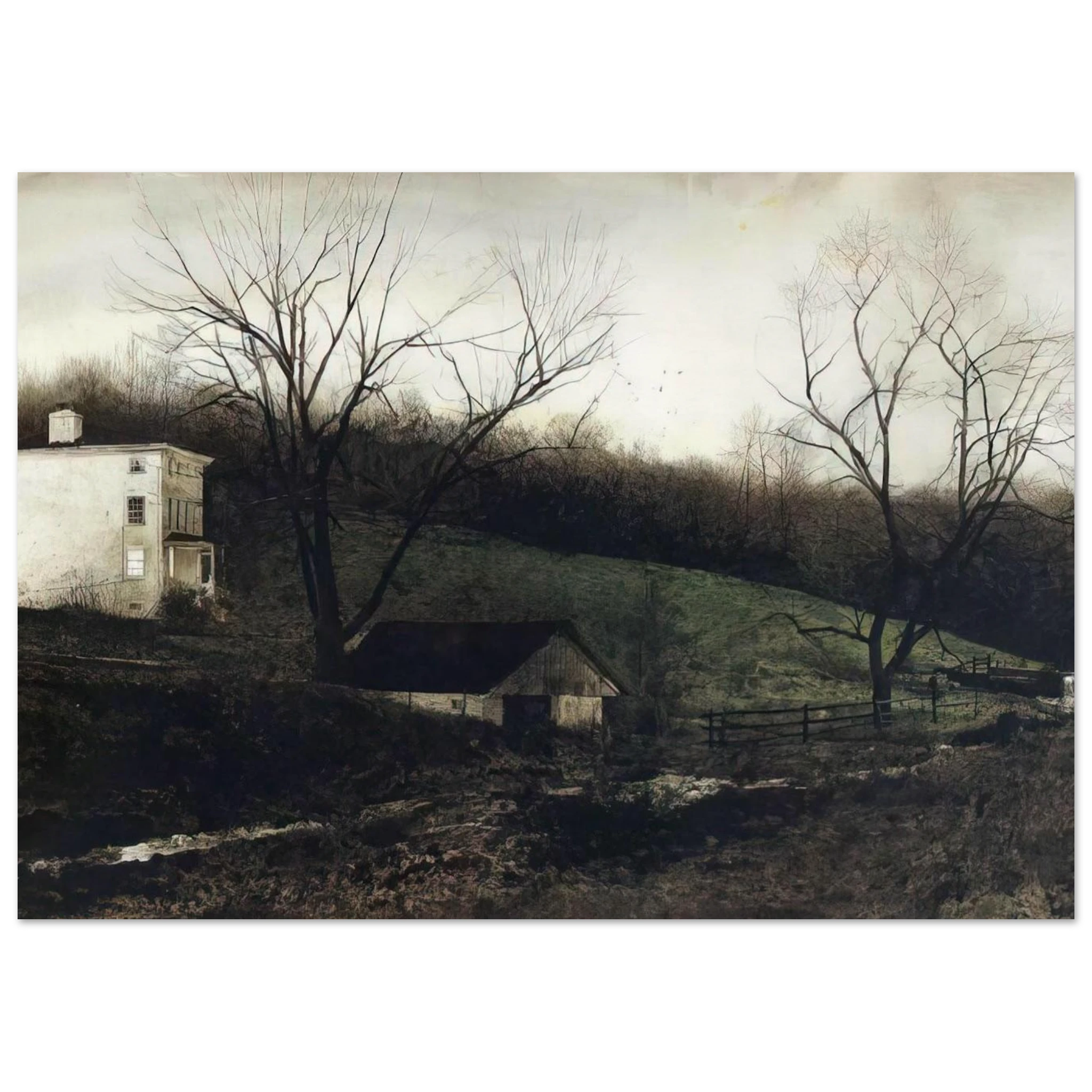 EVENING AT KUERNERS Poster | Andrew Wyeth Poster | Andrew Wyeth Prints
