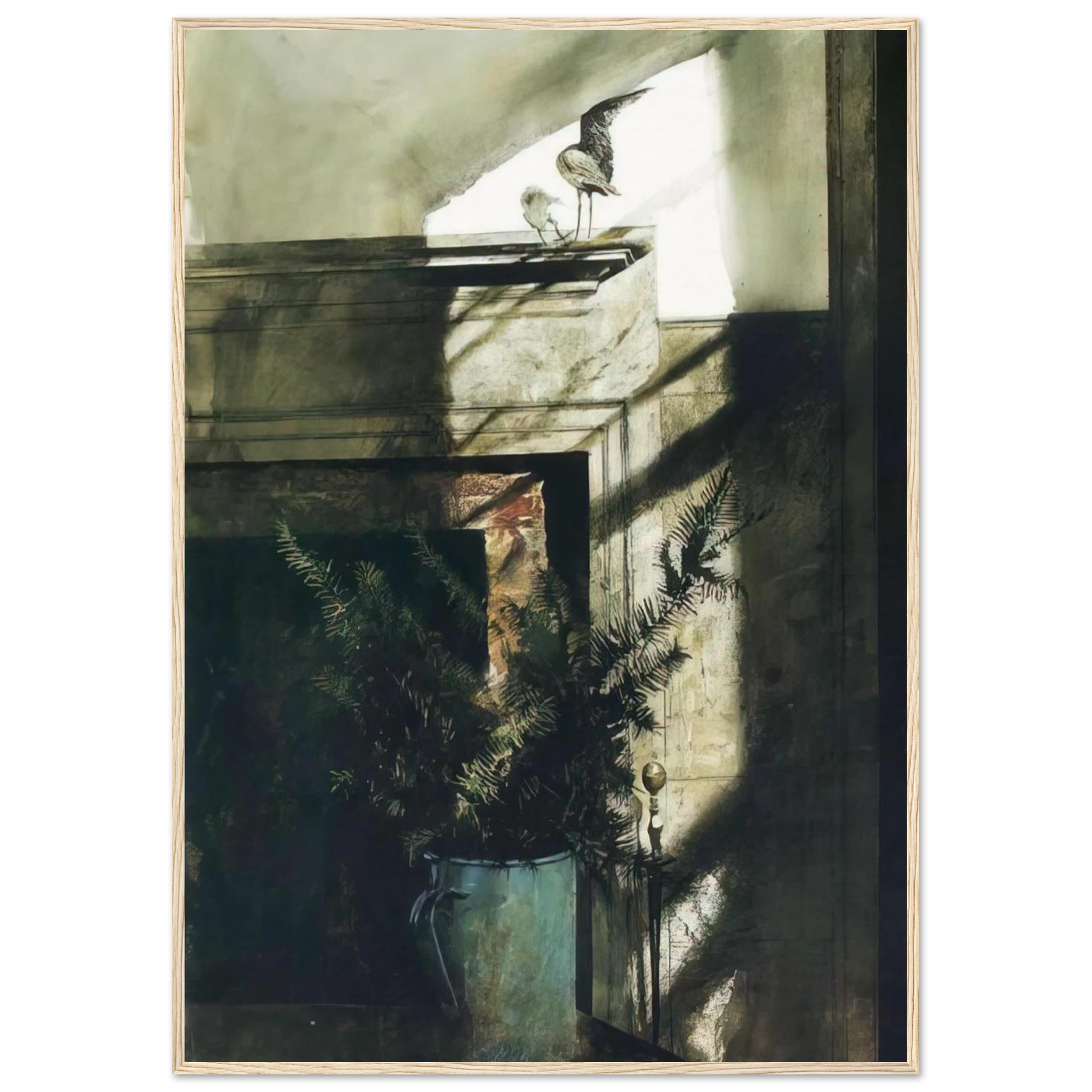 BIRD IN THE HOUSE Framed Poster | Andrew Wyeth Framed Prints Wall Art | Andrew Wyeth Prints
