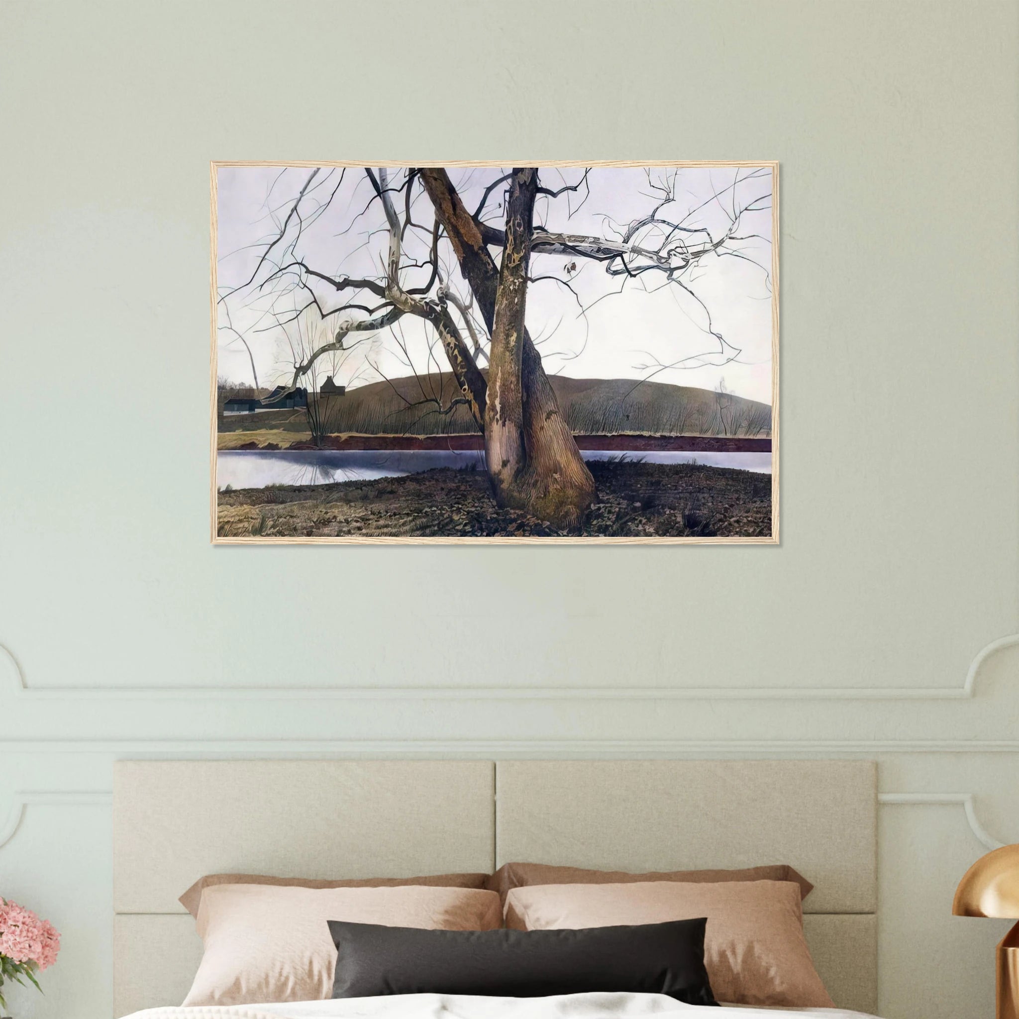 DIL HUEY FARM Framed Poster | Andrew Wyeth Framed Prints Wall Art | Andrew Wyeth Prints
