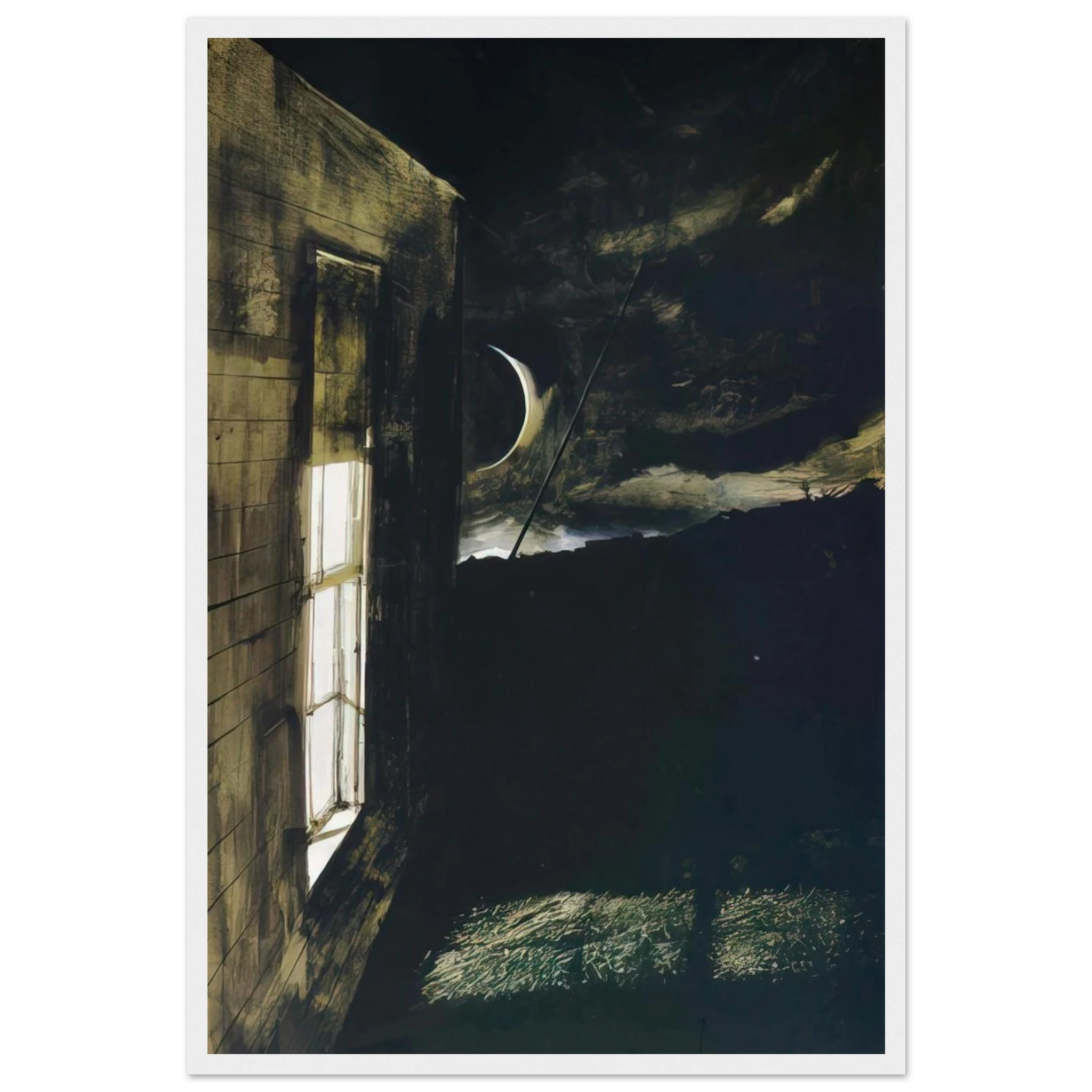 CRESCENT MOON Framed Poster | Andrew Wyeth Framed Prints Wall Art | Andrew Wyeth Prints